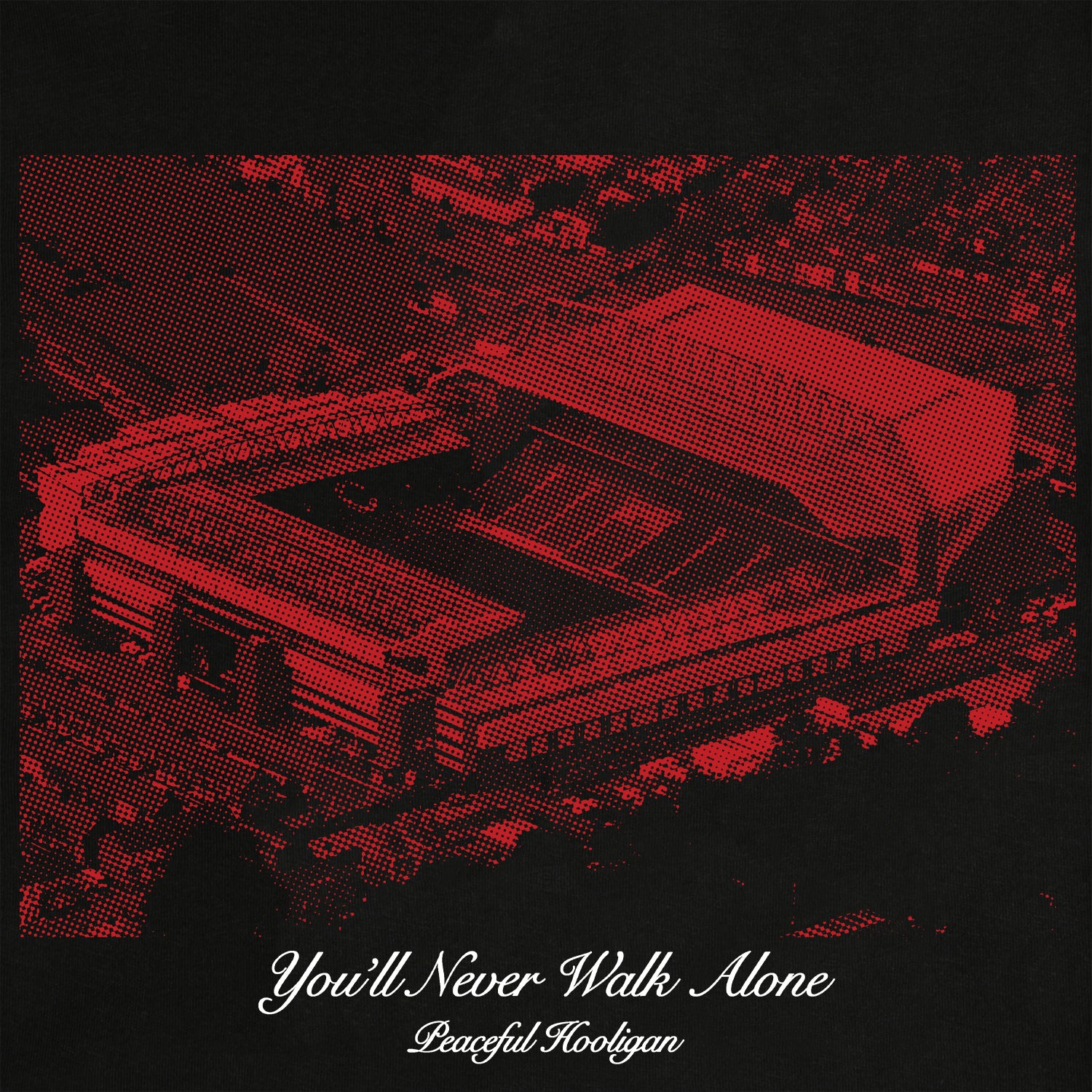 Anfield T-Shirt Black - Peaceful Hooligan