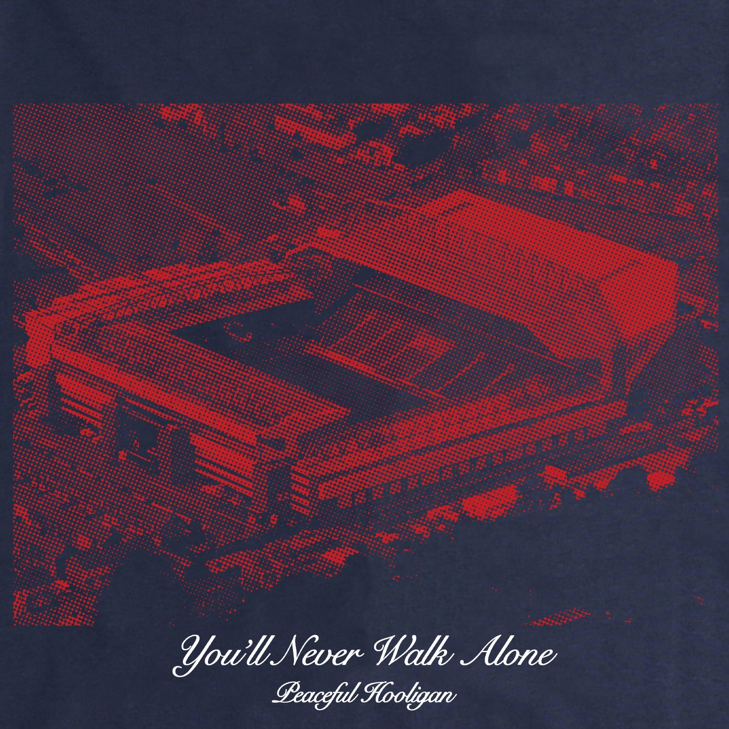 Anfield T-Shirt Navy - Peaceful Hooligan