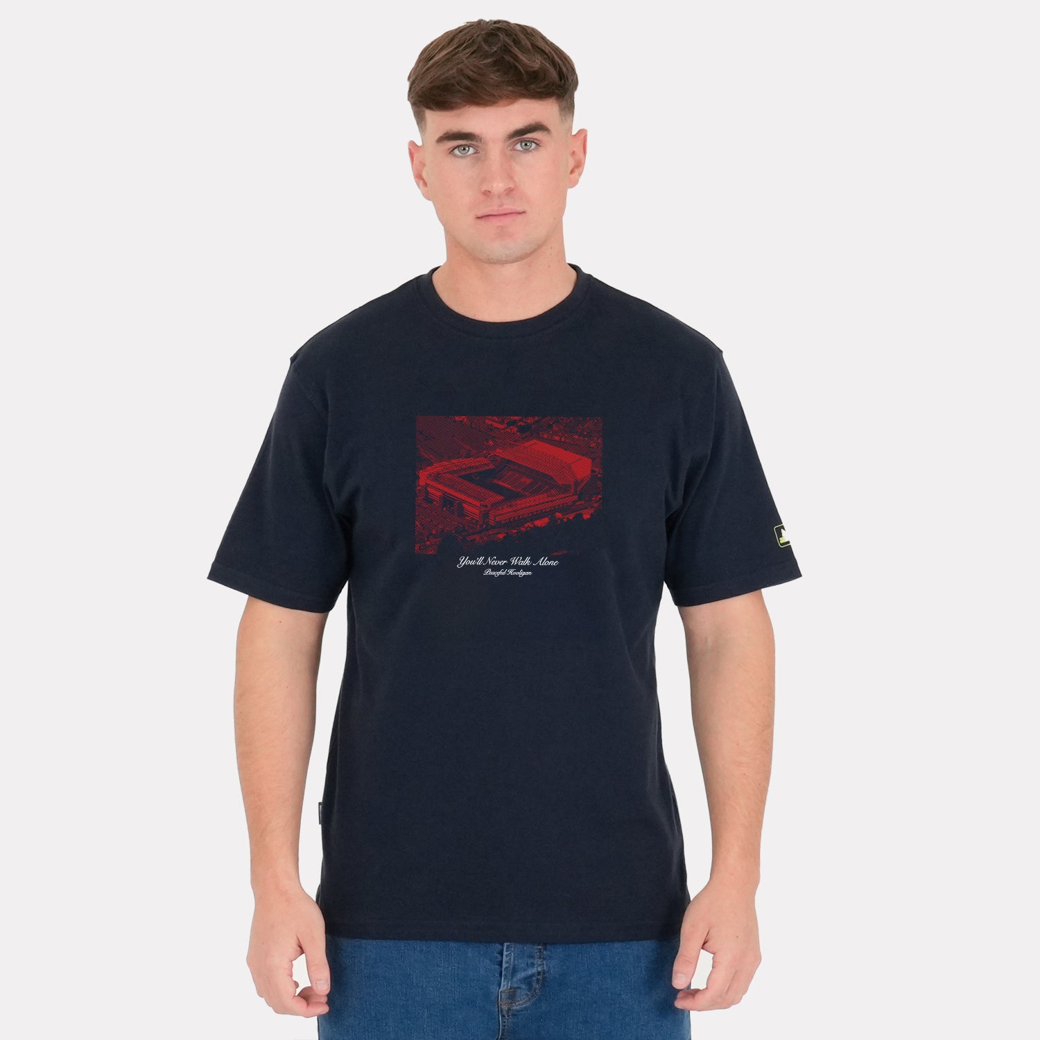 Anfield T-Shirt Navy - Peaceful Hooligan