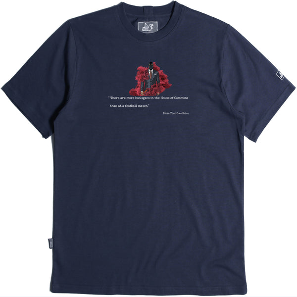 Clough T-Shirt Navy - Peaceful Hooligan 