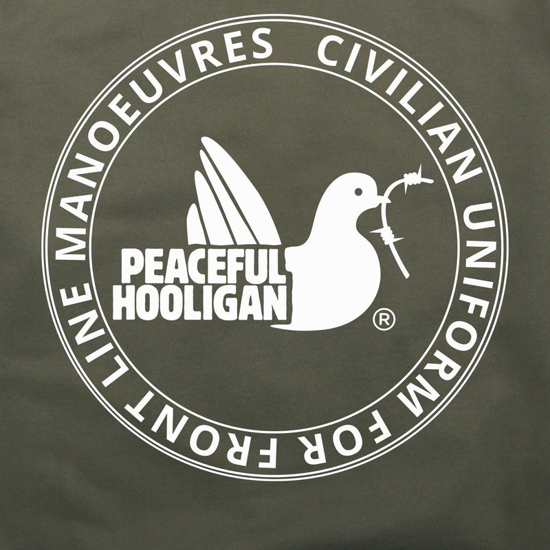 Civilian Uniform Hoodie Olive - Peaceful Hooligan 