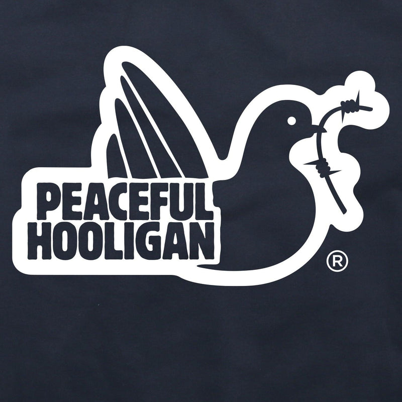 Outline Hoodie Navy - Peaceful Hooligan 