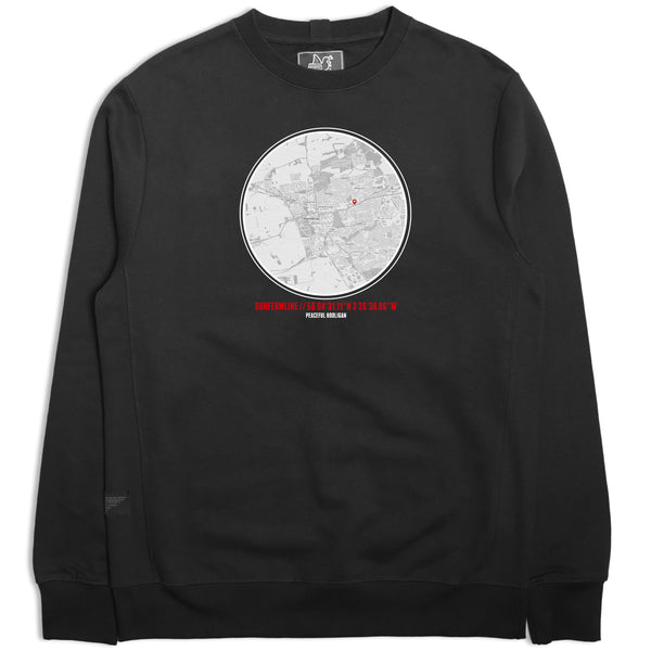 Dunfermline Sweatshirt Black - Peaceful Hooligan 