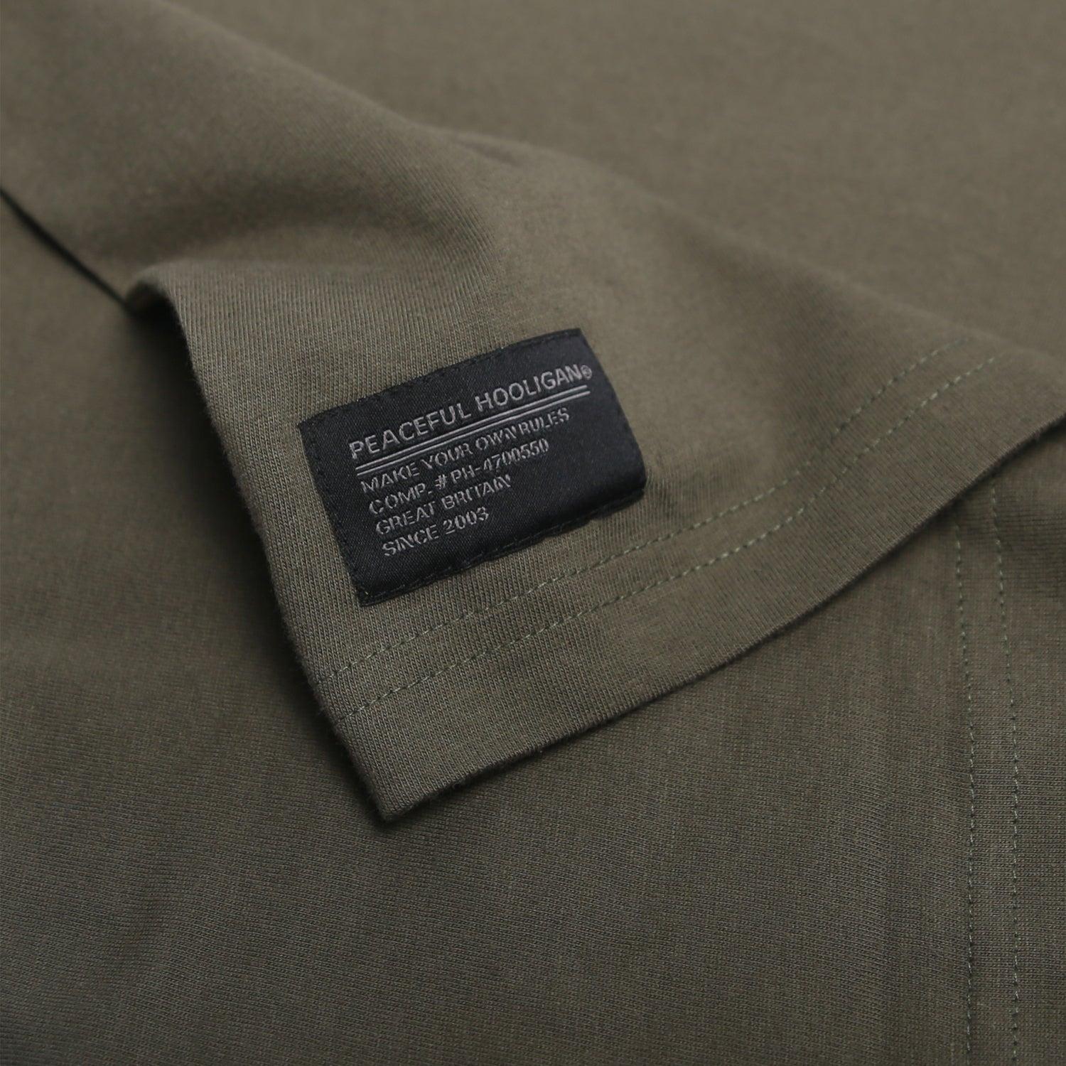 Duke T-Shirt Dark Olive - Peaceful Hooligan