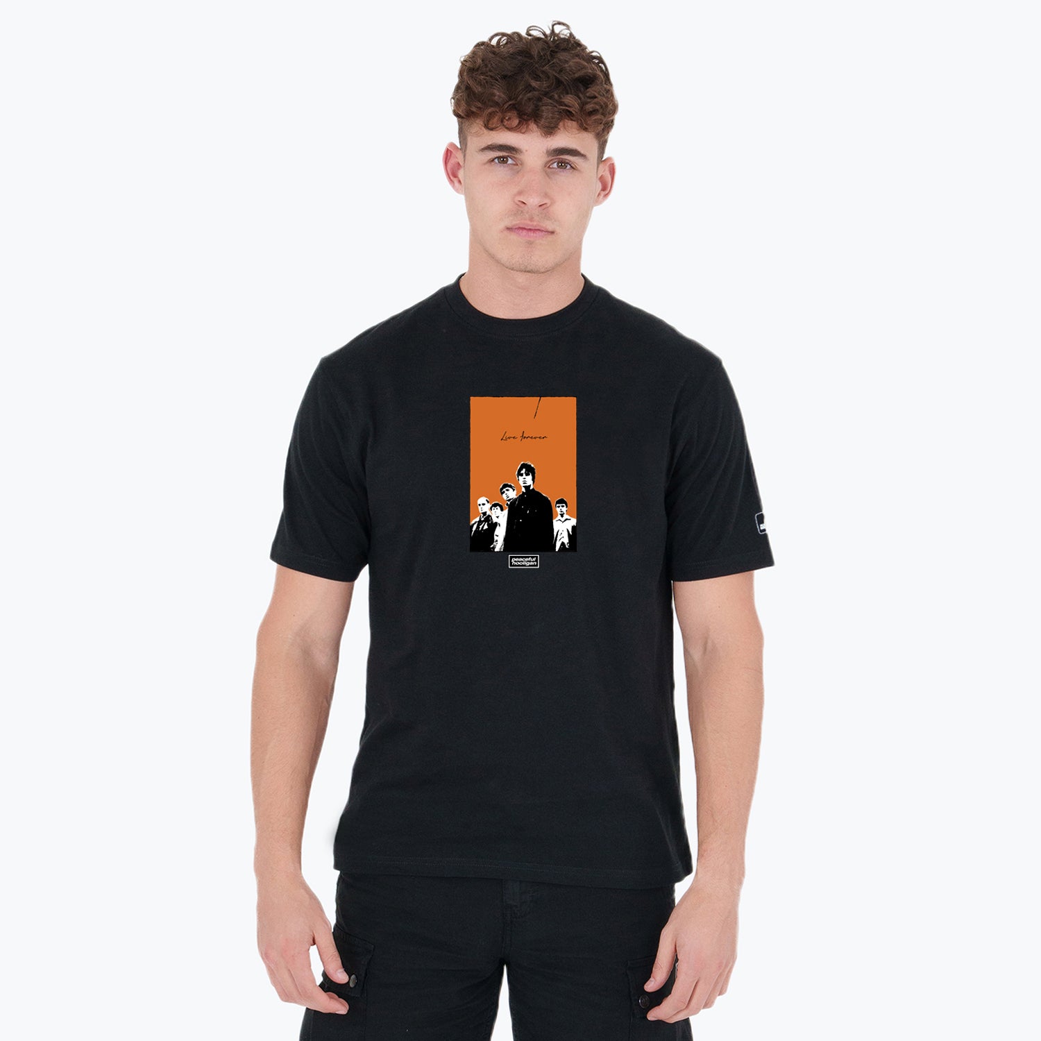 Live Forever T-Shirt Black - Peaceful Hooligan