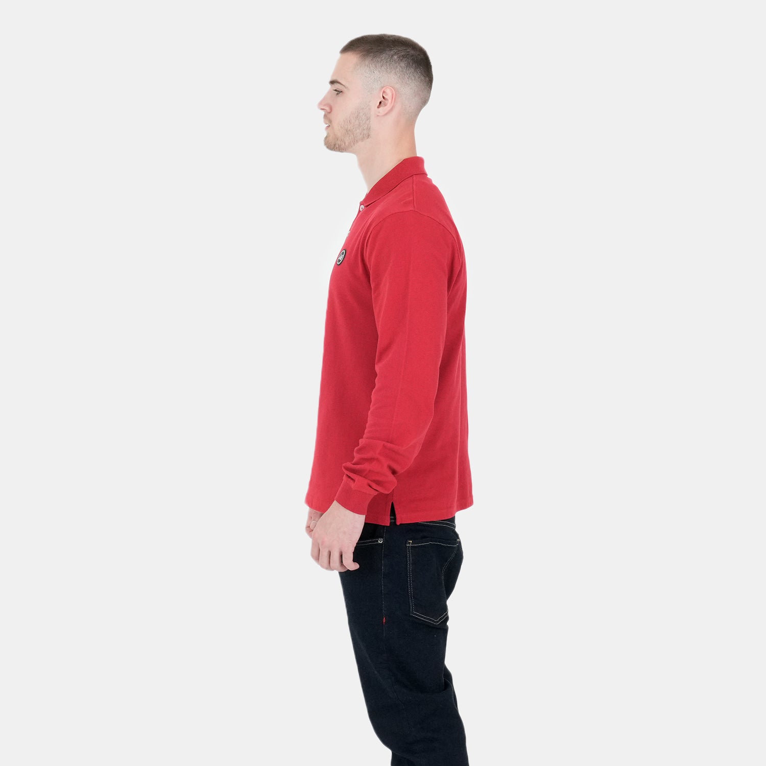 POD LS Polo Deep Red - Peaceful Hooligan
