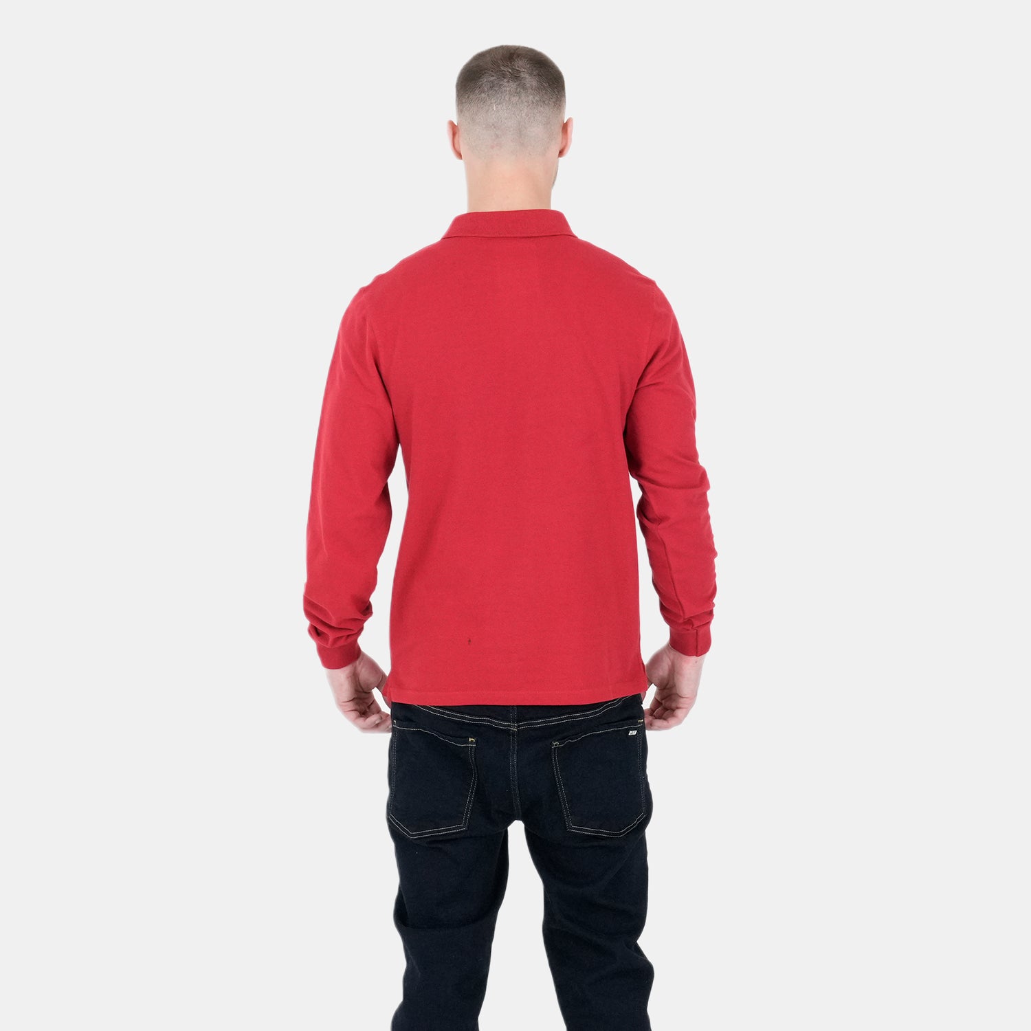 POD LS Polo Deep Red - Peaceful Hooligan