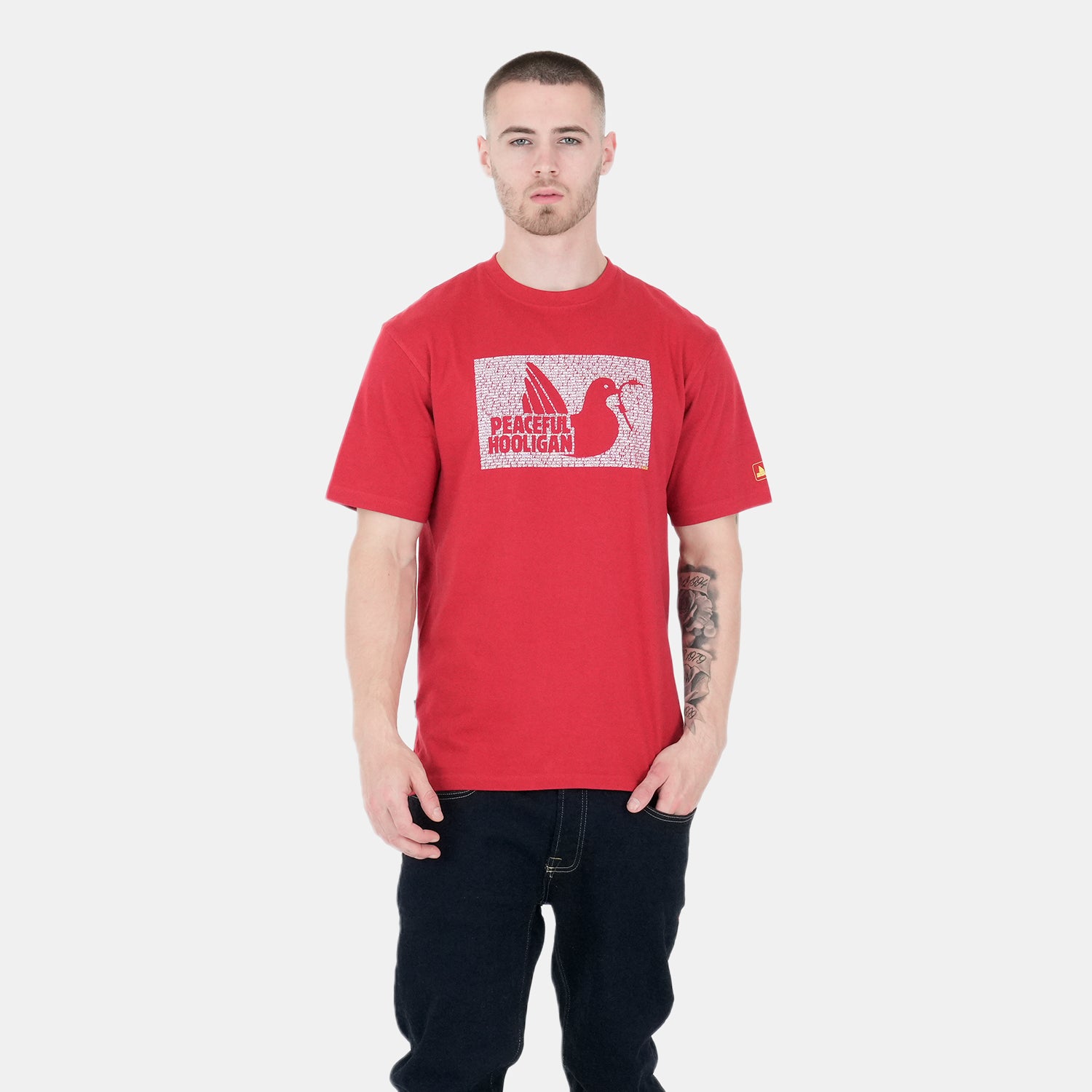 Rights T-Shirt Deep Red - Peaceful Hooligan