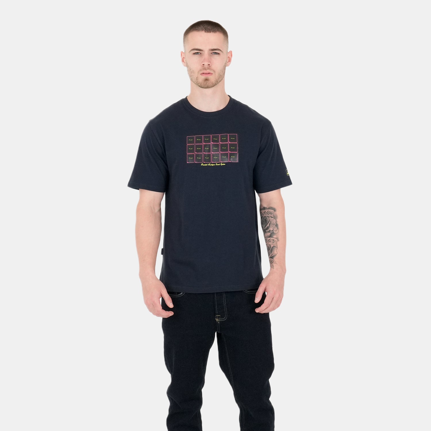 Sound System T-Shirt Navy - Peaceful Hooligan