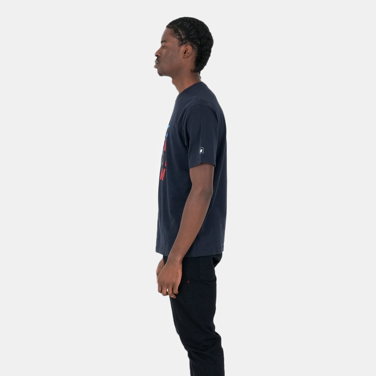 Stencil T-Shirt Navy - Peaceful Hooligan