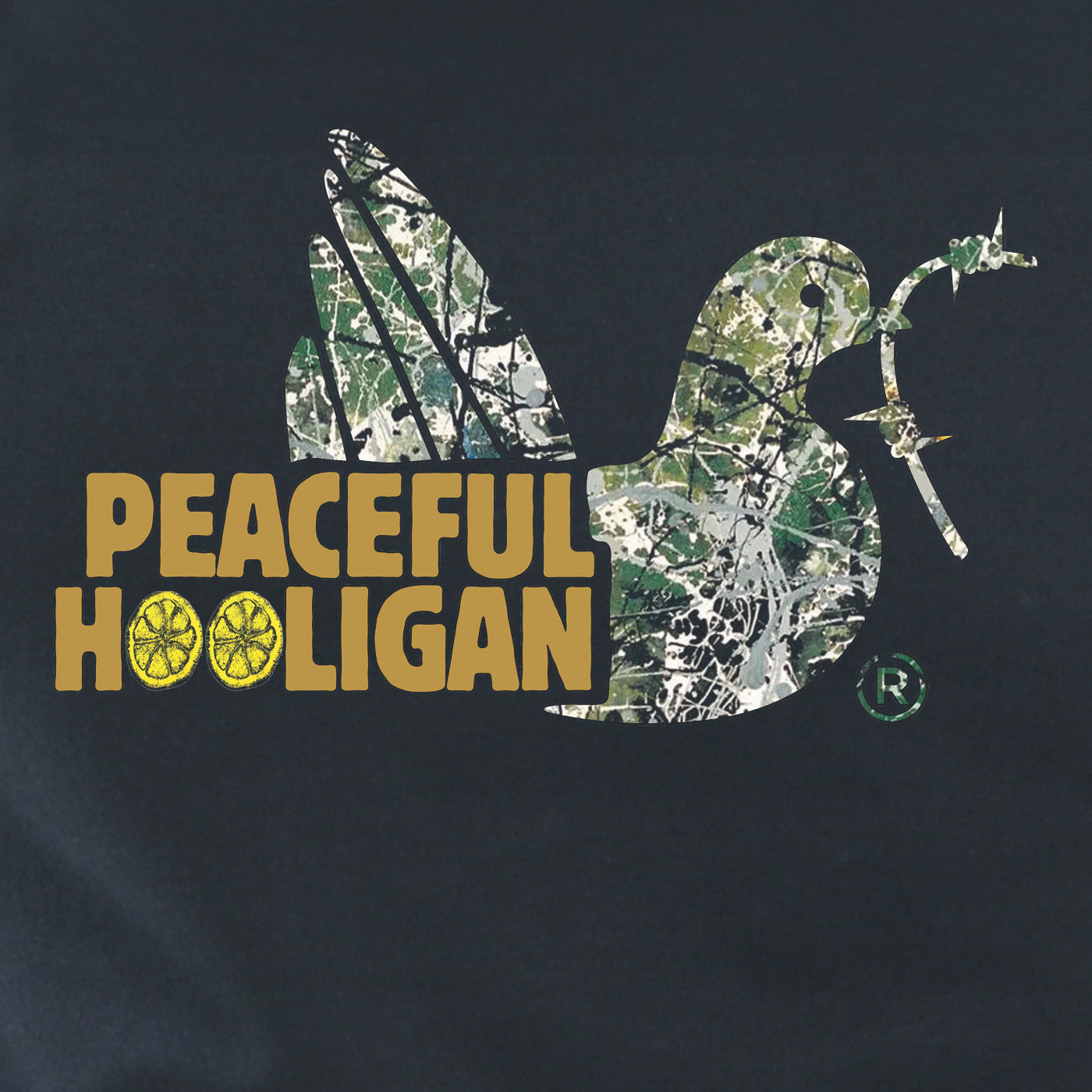 Roses Dove T-Shirt Navy - Peaceful Hooligan
