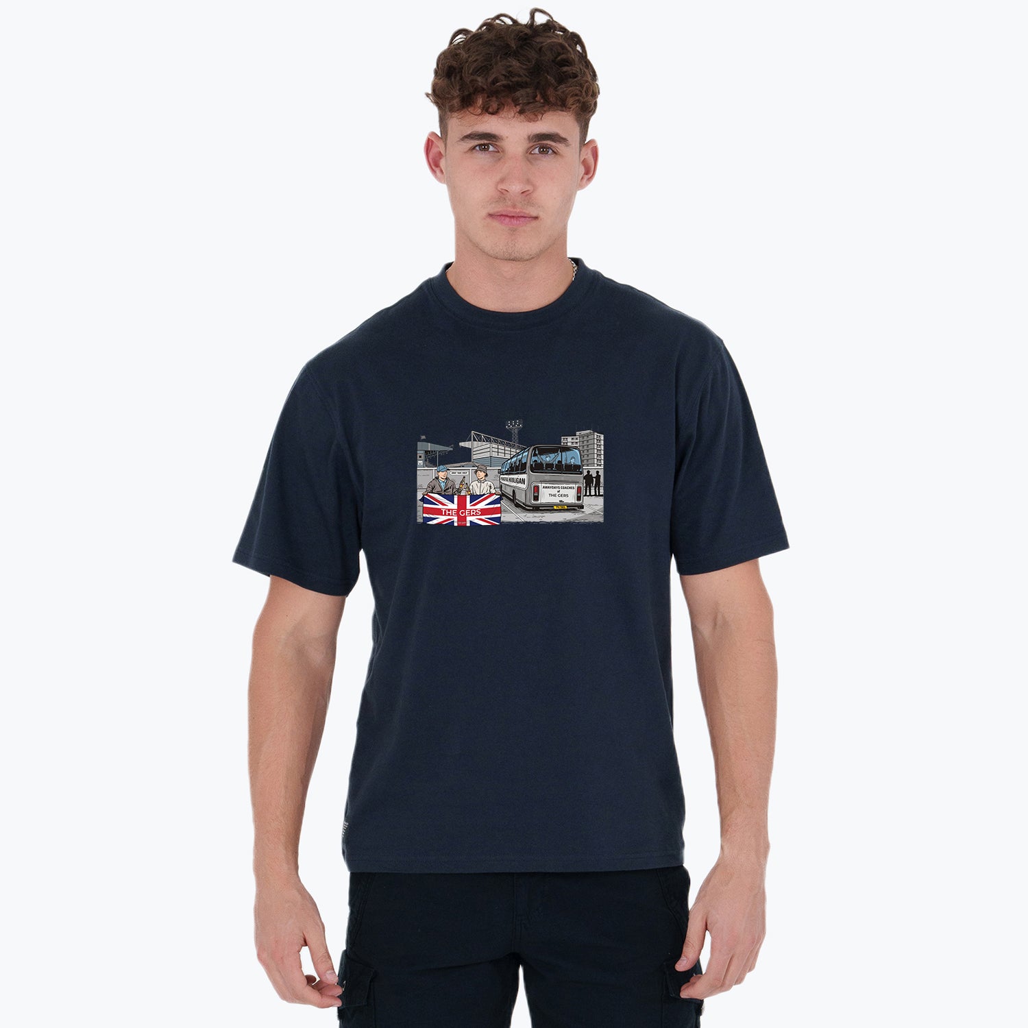 The Gers Awaydays T-Shirt Navy - Peaceful Hooligan