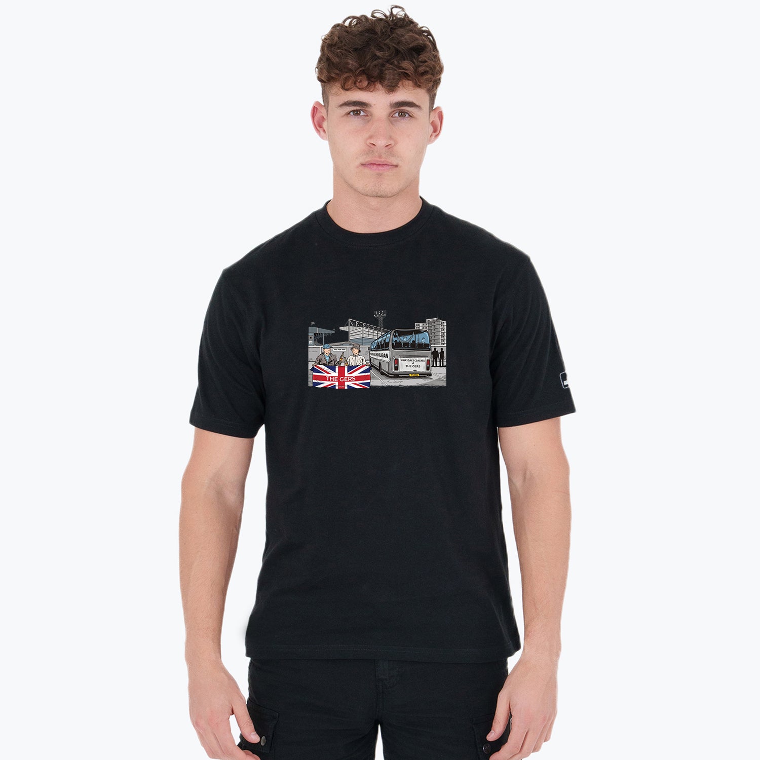 The Gers Awaydays T-Shirt Black - Peaceful Hooligan