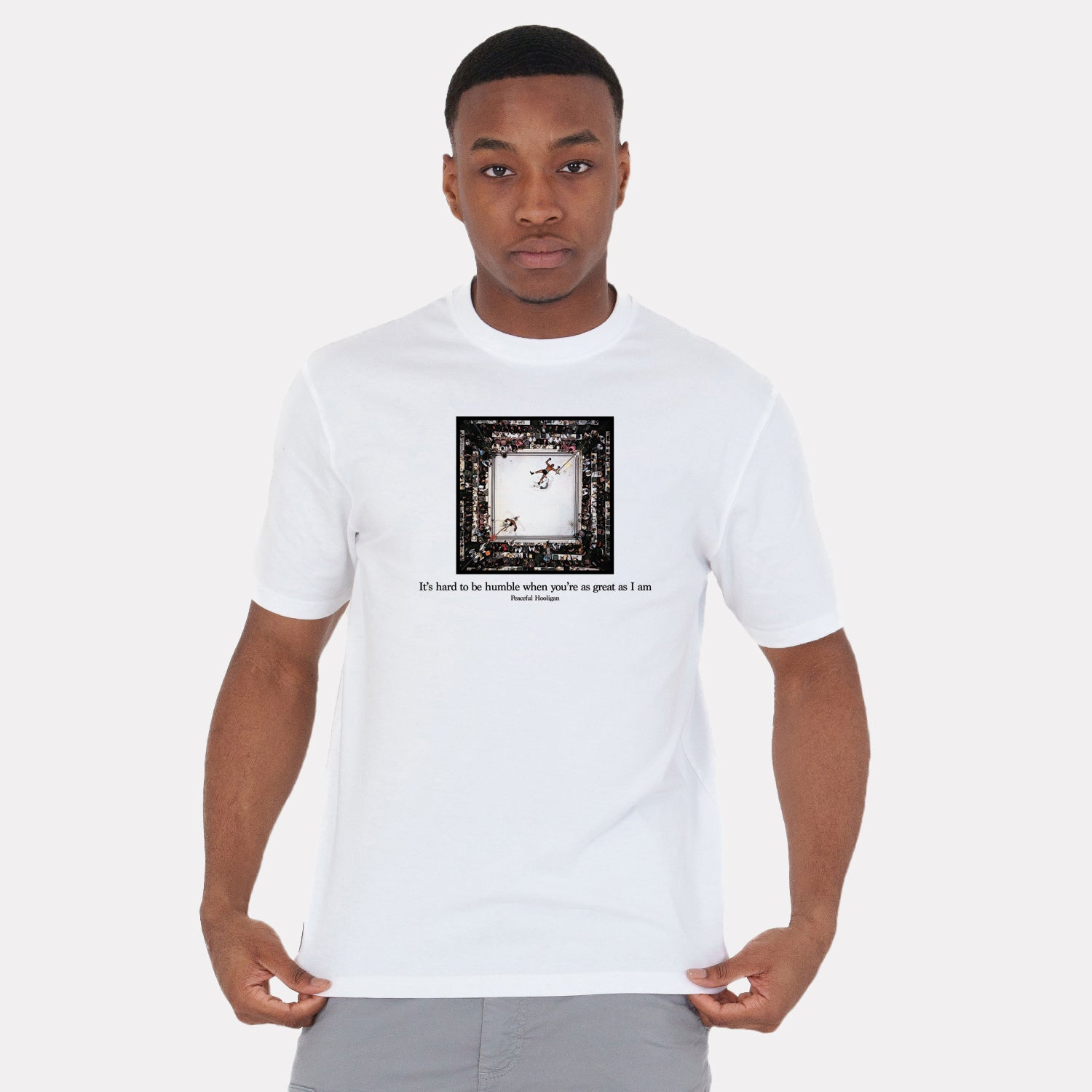 Ali T-Shirt White - Peaceful Hooligan