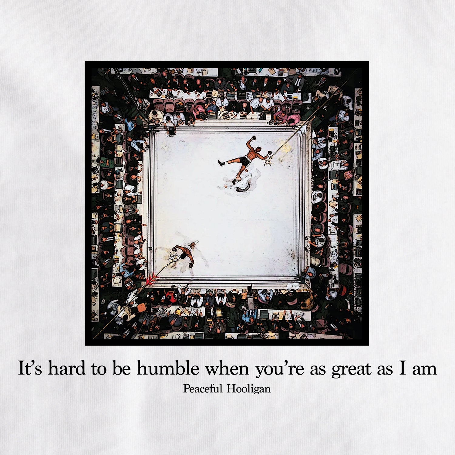 Ali T-Shirt White - Peaceful Hooligan