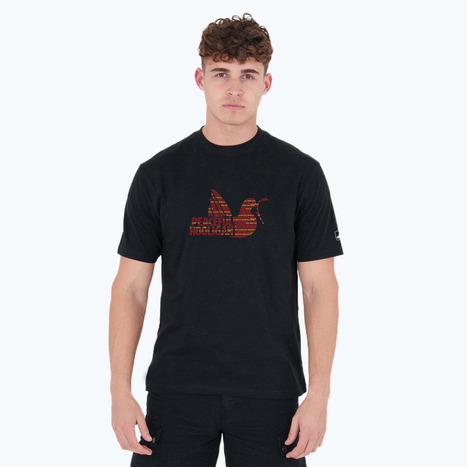 Alone Dove T-Shirt Black - Peaceful Hooligan