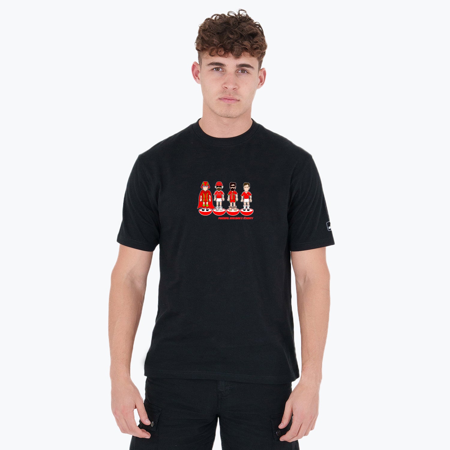Wales Subbuteo T-Shirt Black - Peaceful Hooligan