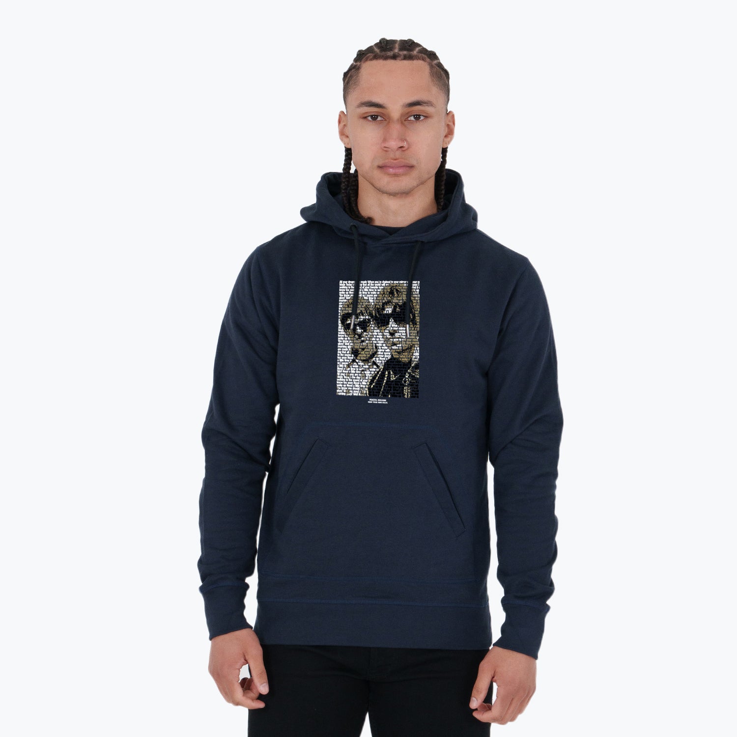 Brother Hoodie Navy - Peaceful Hooligan