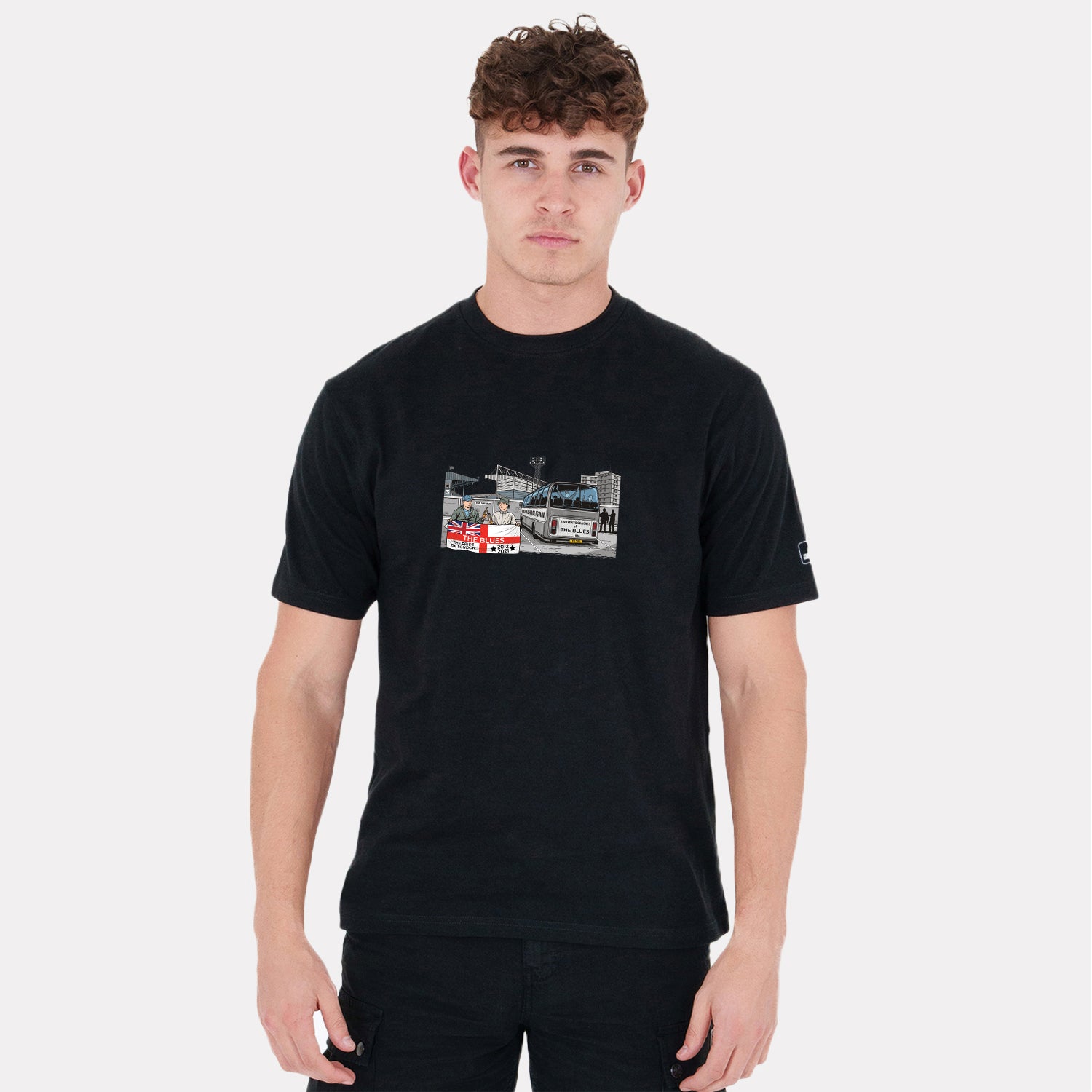 The Blues Awaydays T-Shirt Black - Peaceful Hooligan