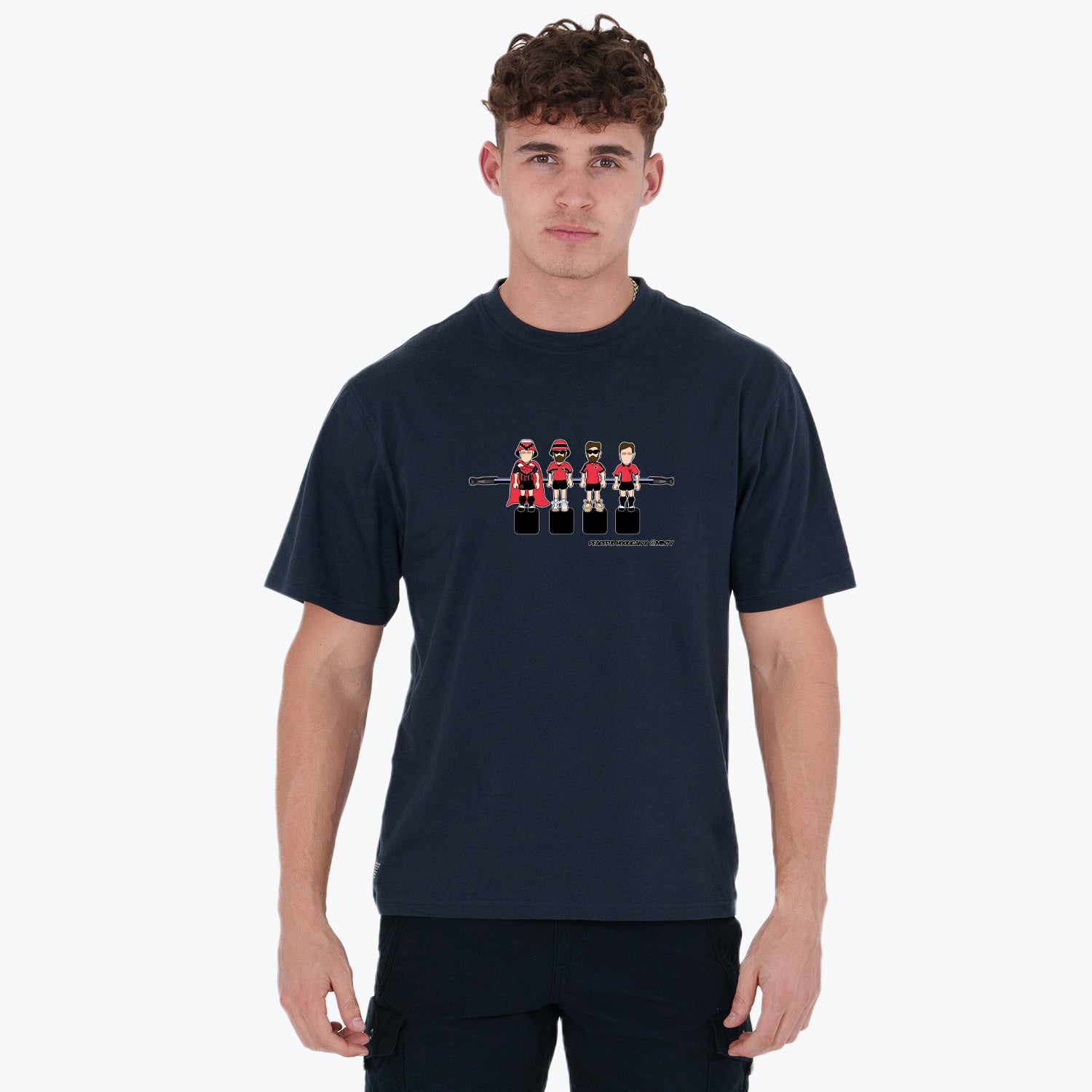 Albania Foosball T-Shirt Navy - Peaceful Hooligan