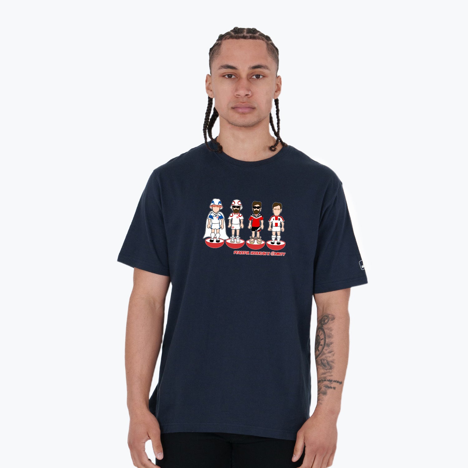 Georgia Subbuteo T-Shirt Navy - Peaceful Hooligan