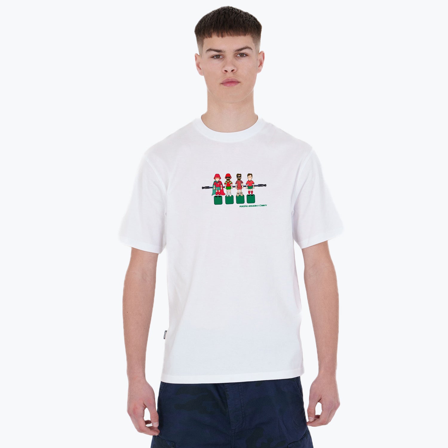 Portugal Foosball T-Shirt White - Peaceful Hooligan