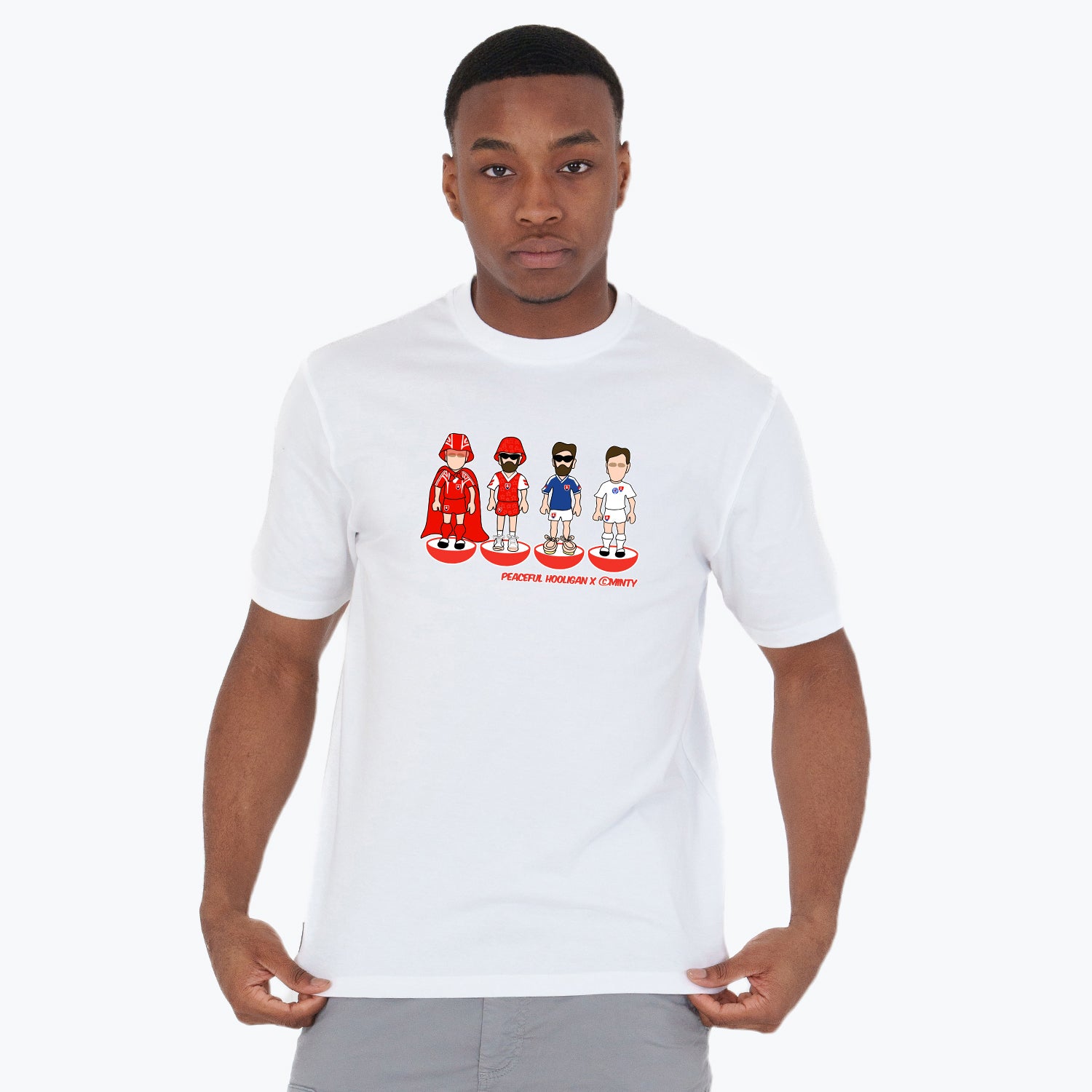 Slovakia Subbuteo T-Shirt White - Peaceful Hooligan