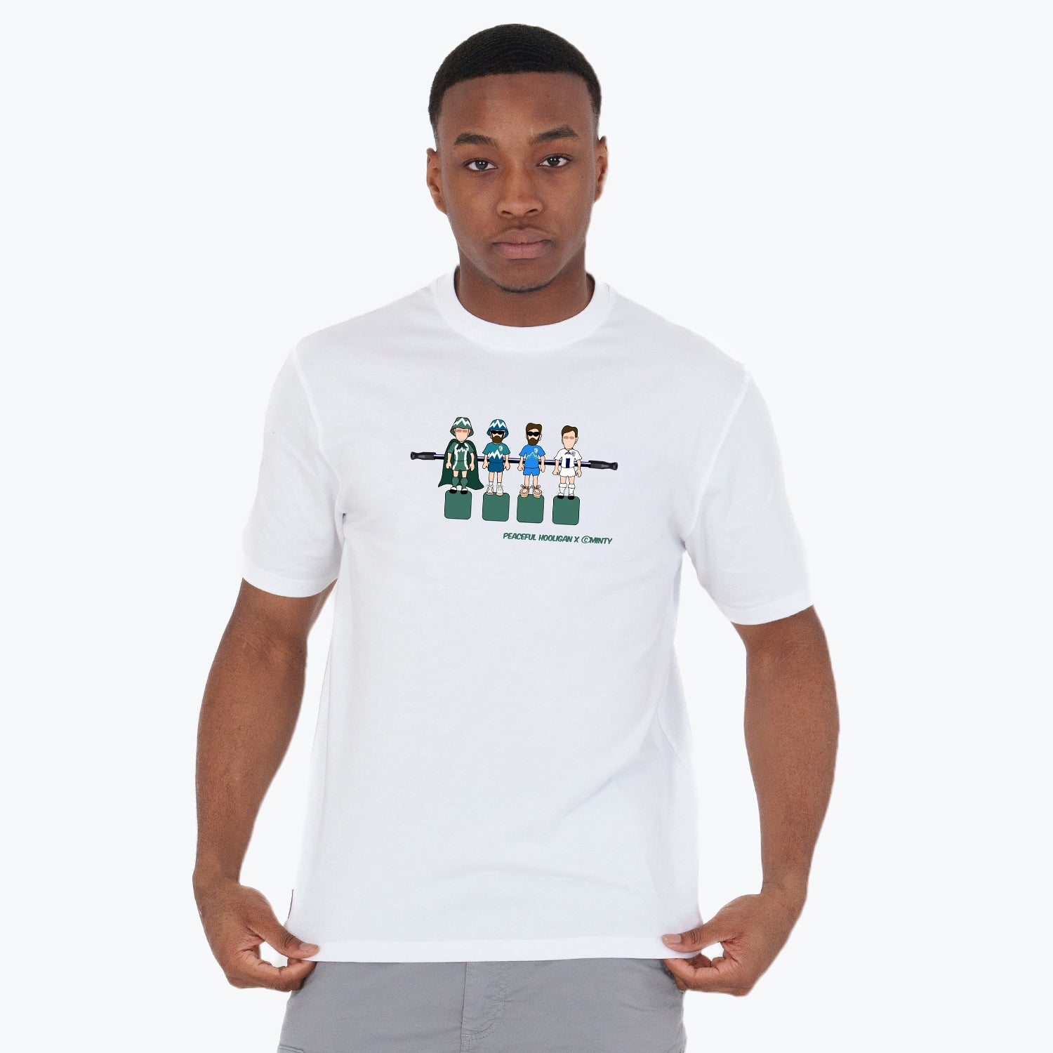 Slovenia Foosball T-Shirt White - Peaceful Hooligan