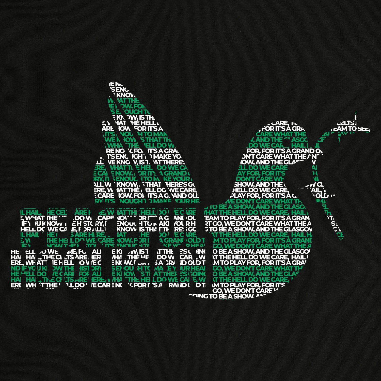 Celts Dove T-Shirt Black - Peaceful Hooligan