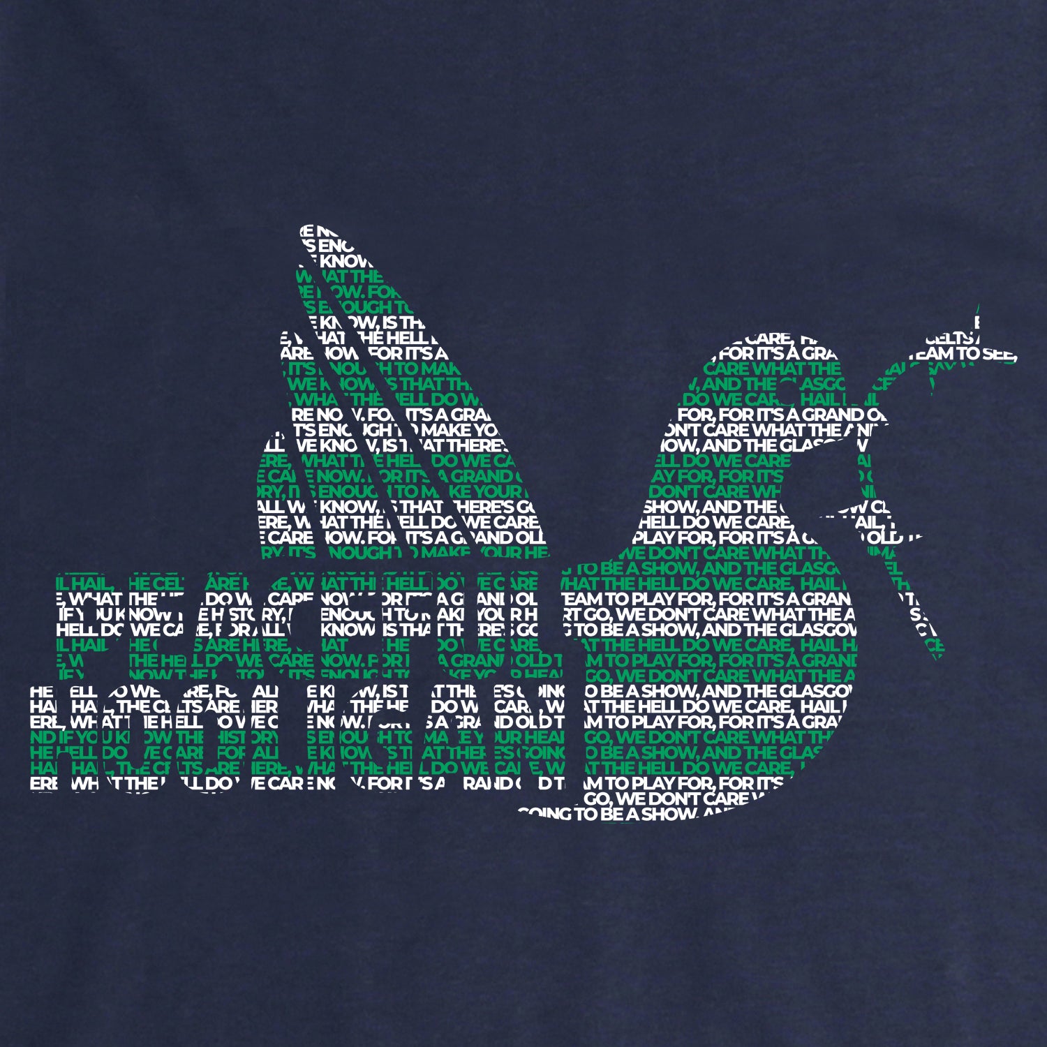Celts Dove T-Shirt Navy - Peaceful Hooligan