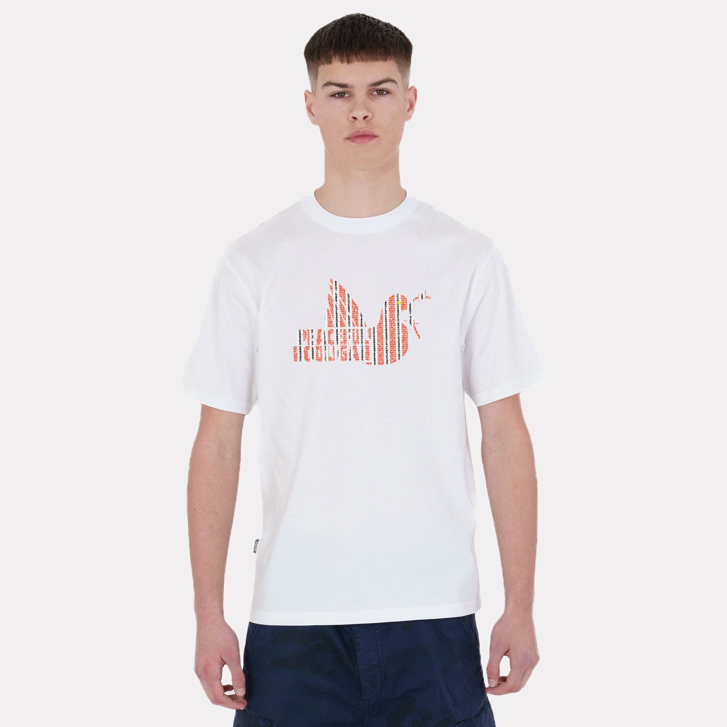 Chip Butty Dove T-Shirt White - Peaceful Hooligan