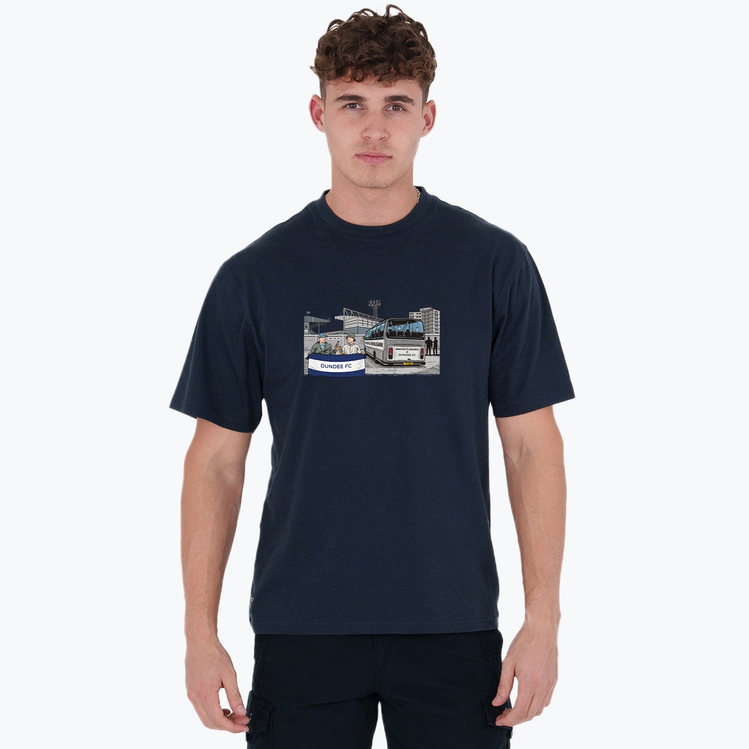 Dundee FC Awaydays T-Shirt Navy - Peaceful Hooligan