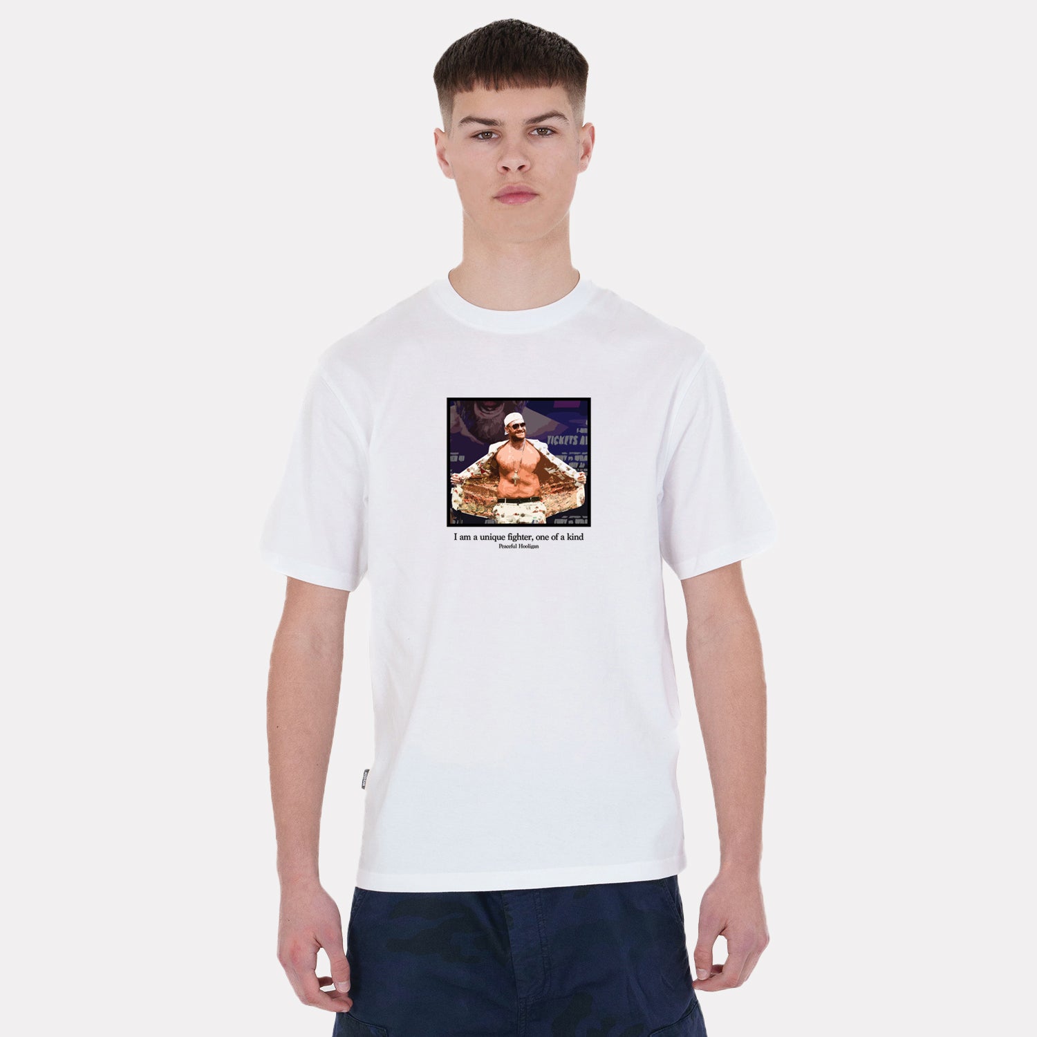 Fury T-Shirt White - Peaceful Hooligan