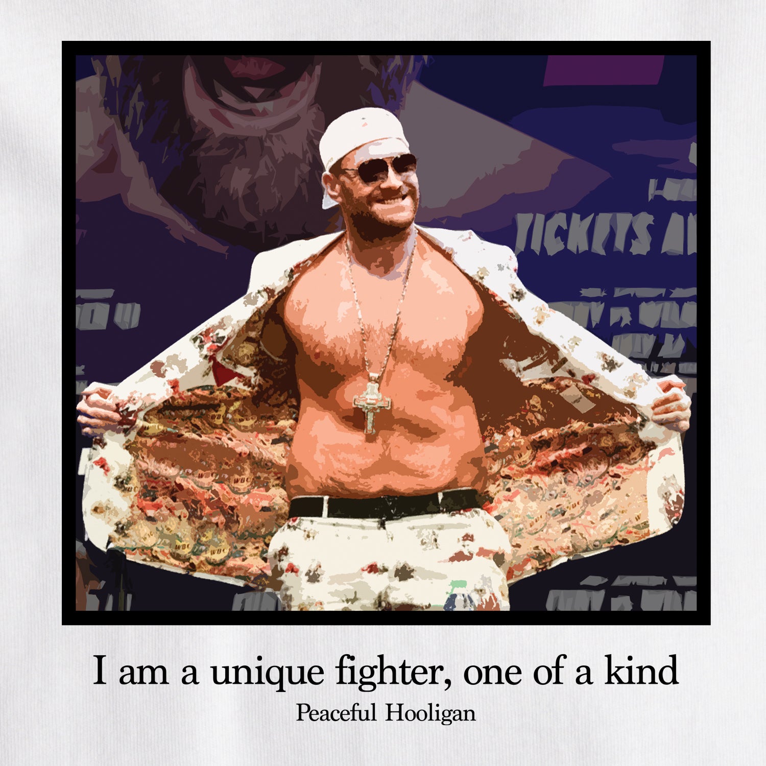 Fury T-Shirt White - Peaceful Hooligan