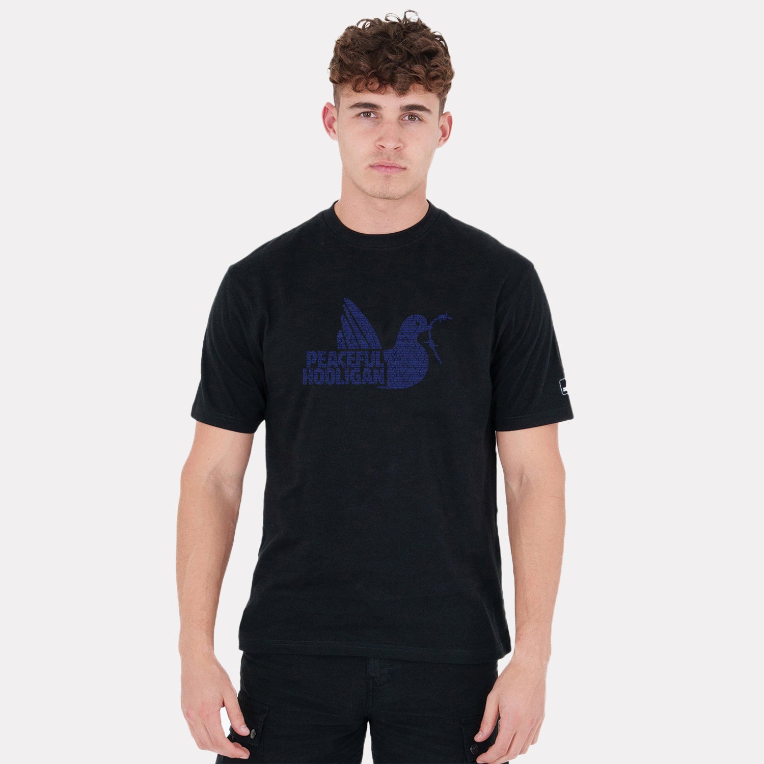 Goodison Dove T-Shirt Black - Peaceful Hooligan