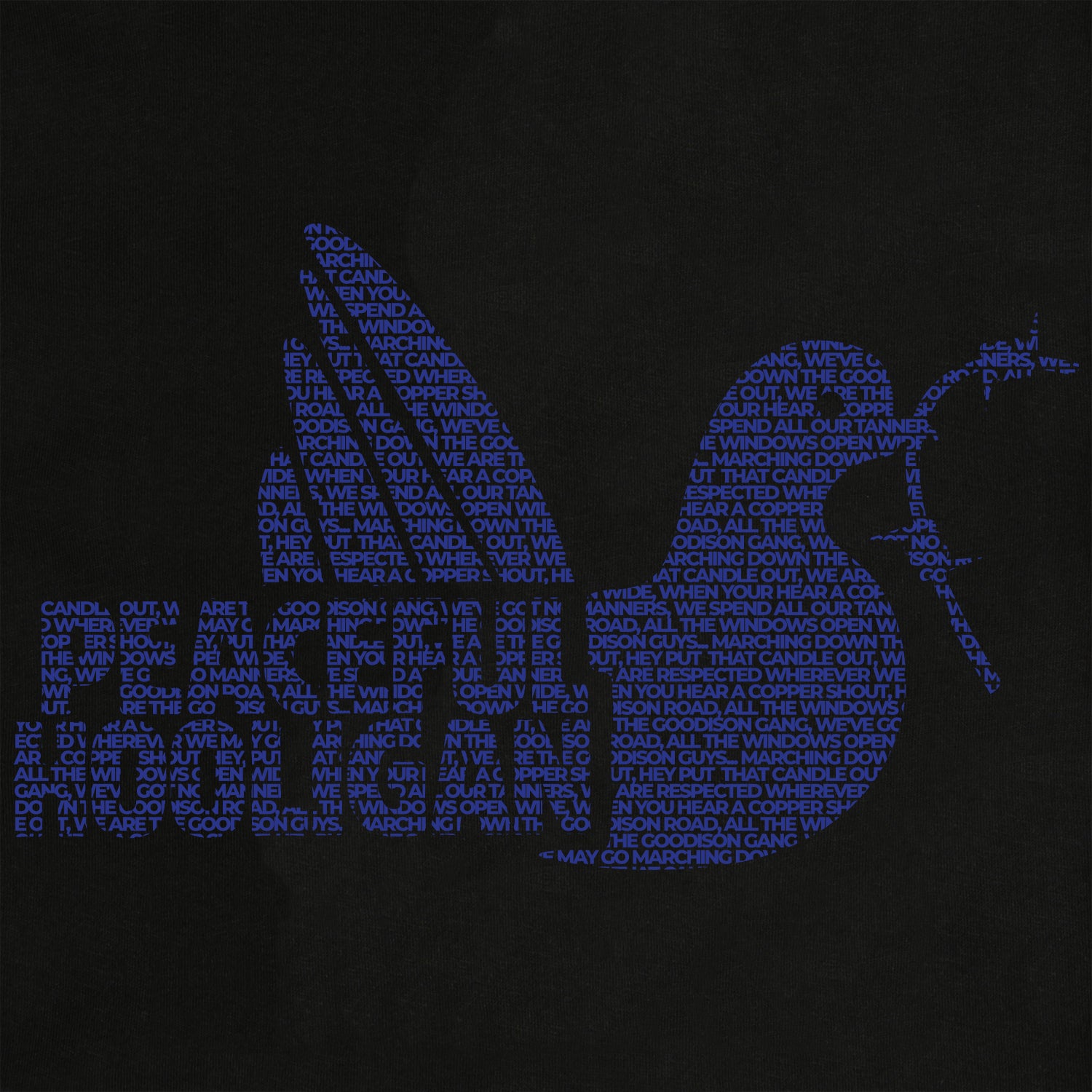 Goodison Dove T-Shirt Black - Peaceful Hooligan