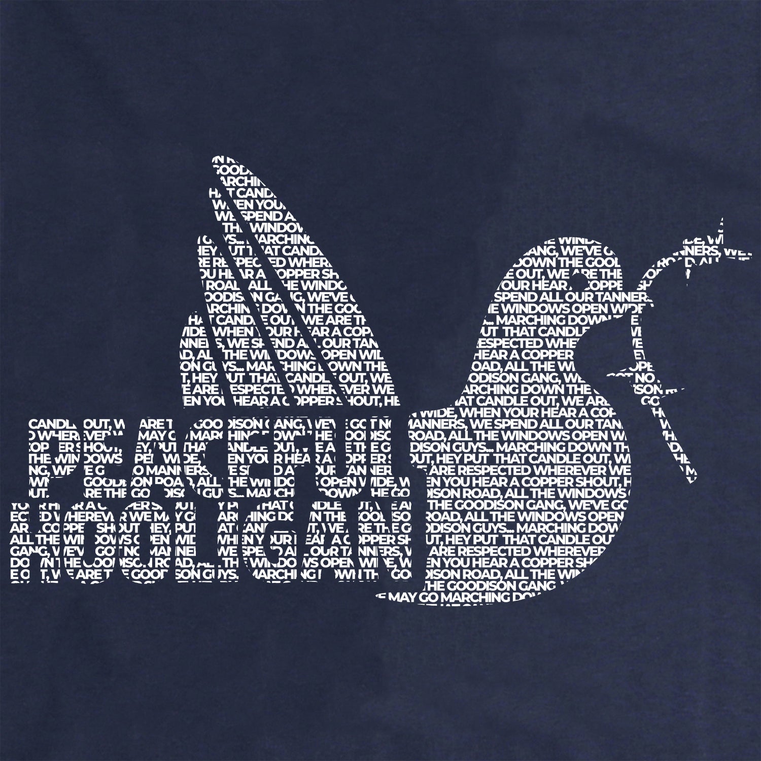 Goodison Dove T-Shirt Navy - Peaceful Hooligan