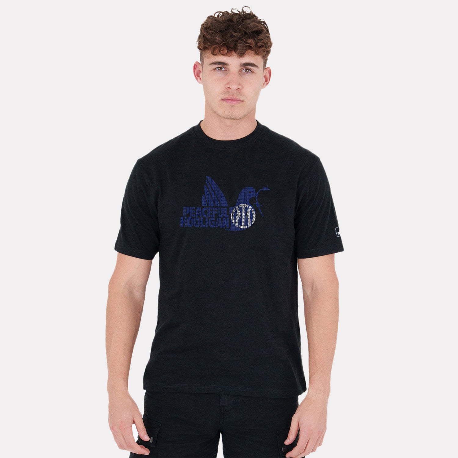 Inter Dove T-Shirt Black - Peaceful Hooligan