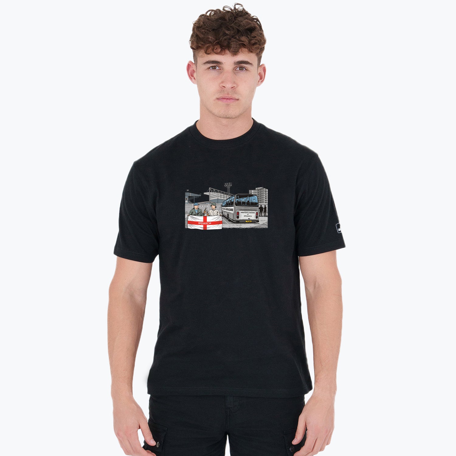 Ipswich Awaydays T-Shirt Black - Peaceful Hooligan