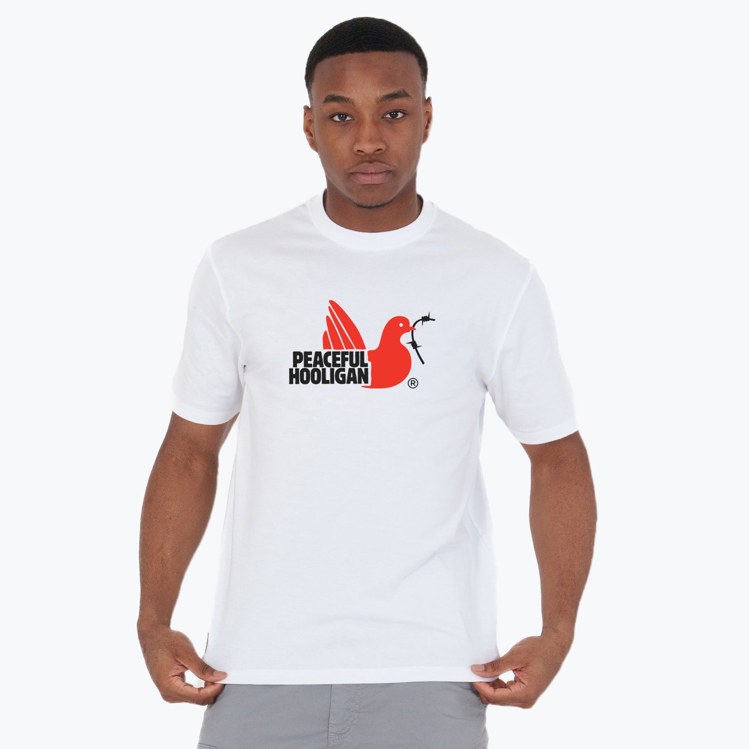 City T-Shirt London White - Peaceful Hooligan