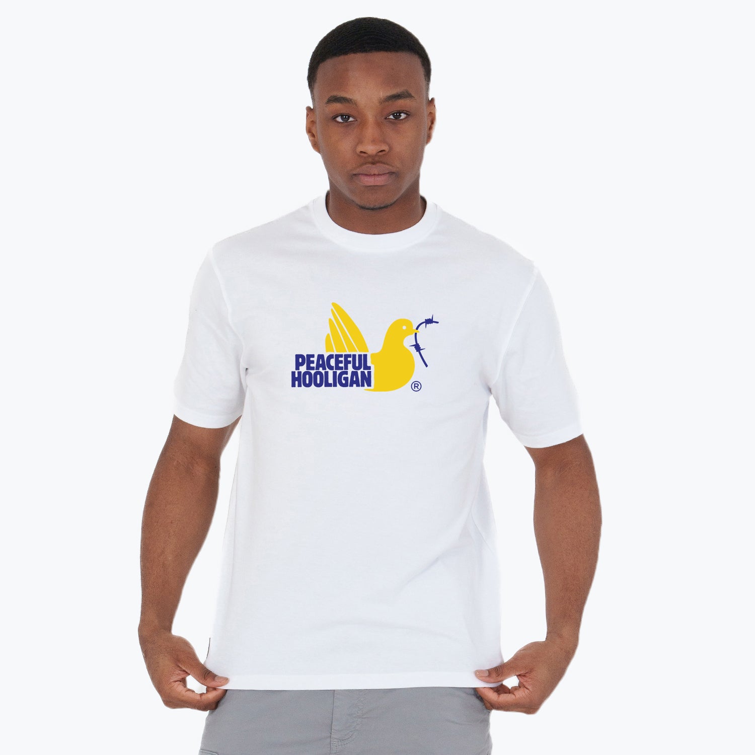 City T-Shirt Malmo White - Peaceful Hooligan