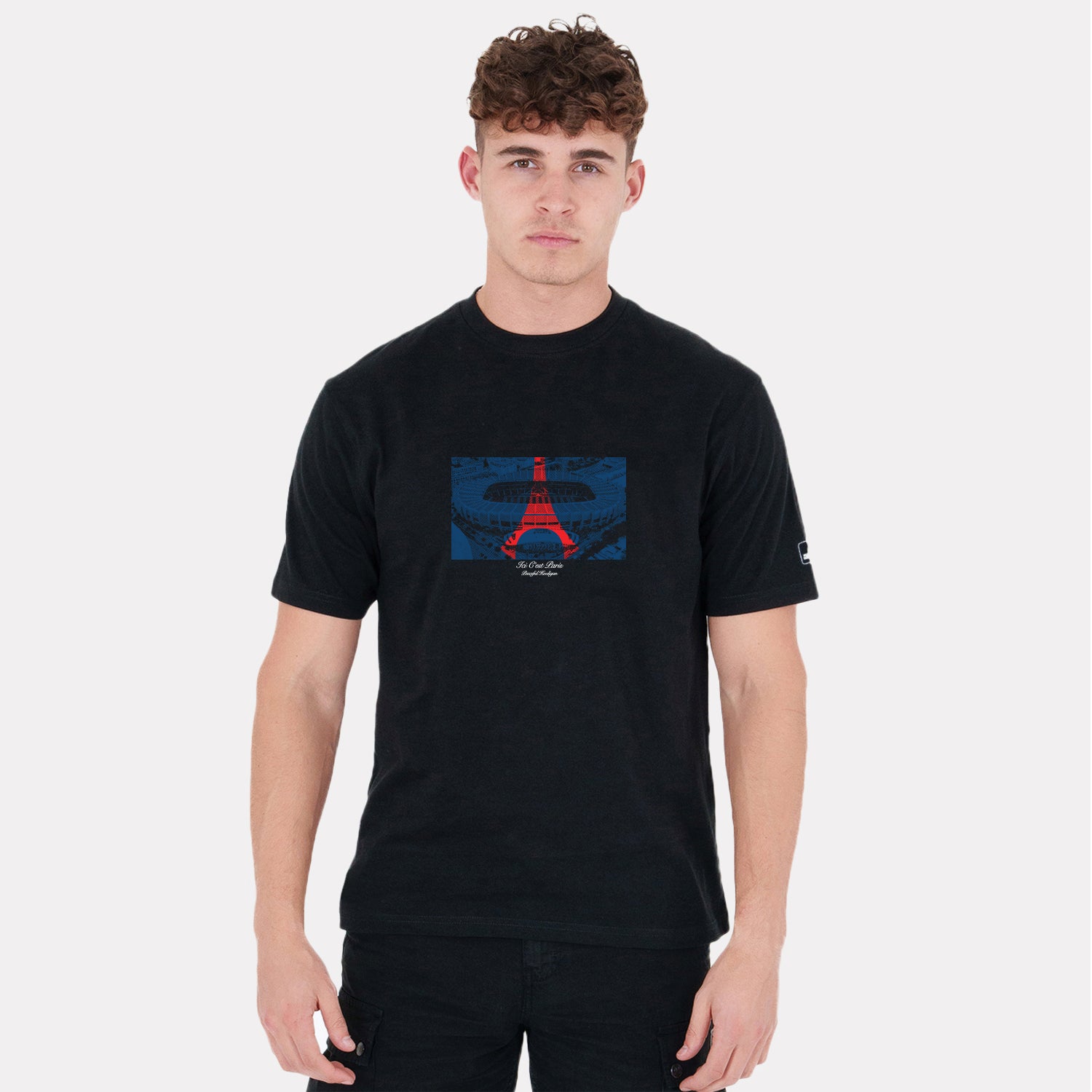PSG Parc Des Princes T-Shirt Black - Peaceful Hooligan