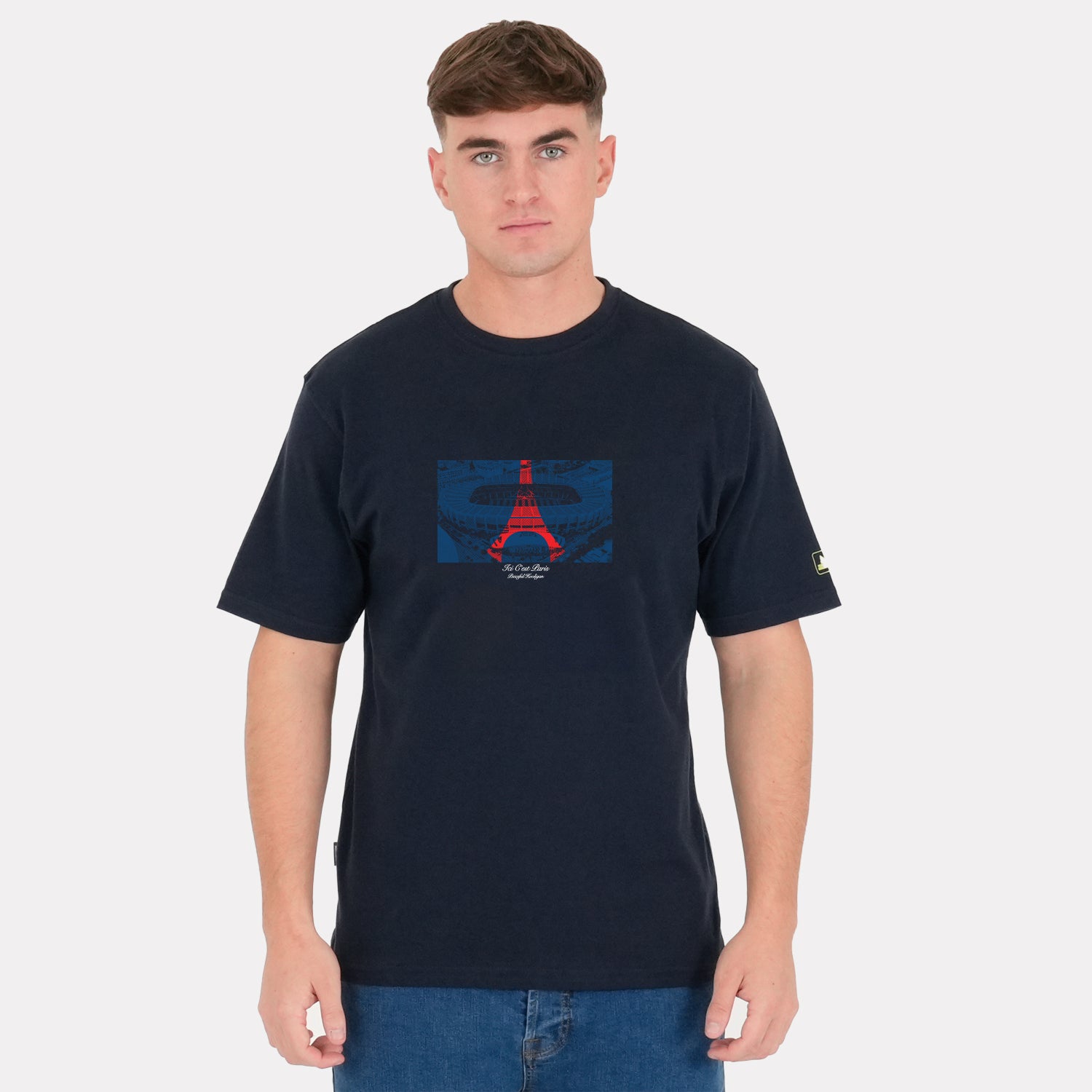 PSG Parc Des Princes T-Shirt Navy - Peaceful Hooligan