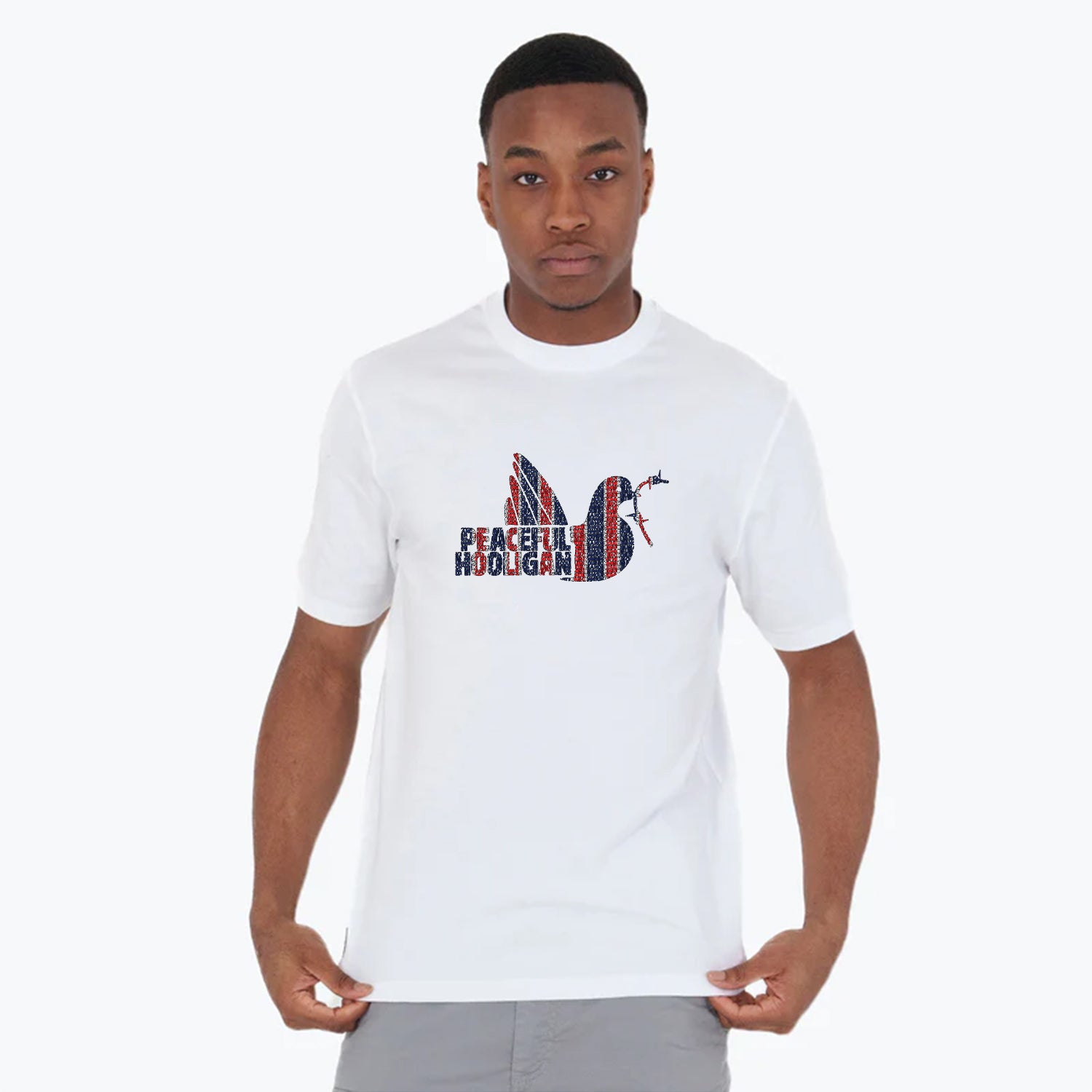 Parisiens Dove T-Shirt White - Peaceful Hooligan
