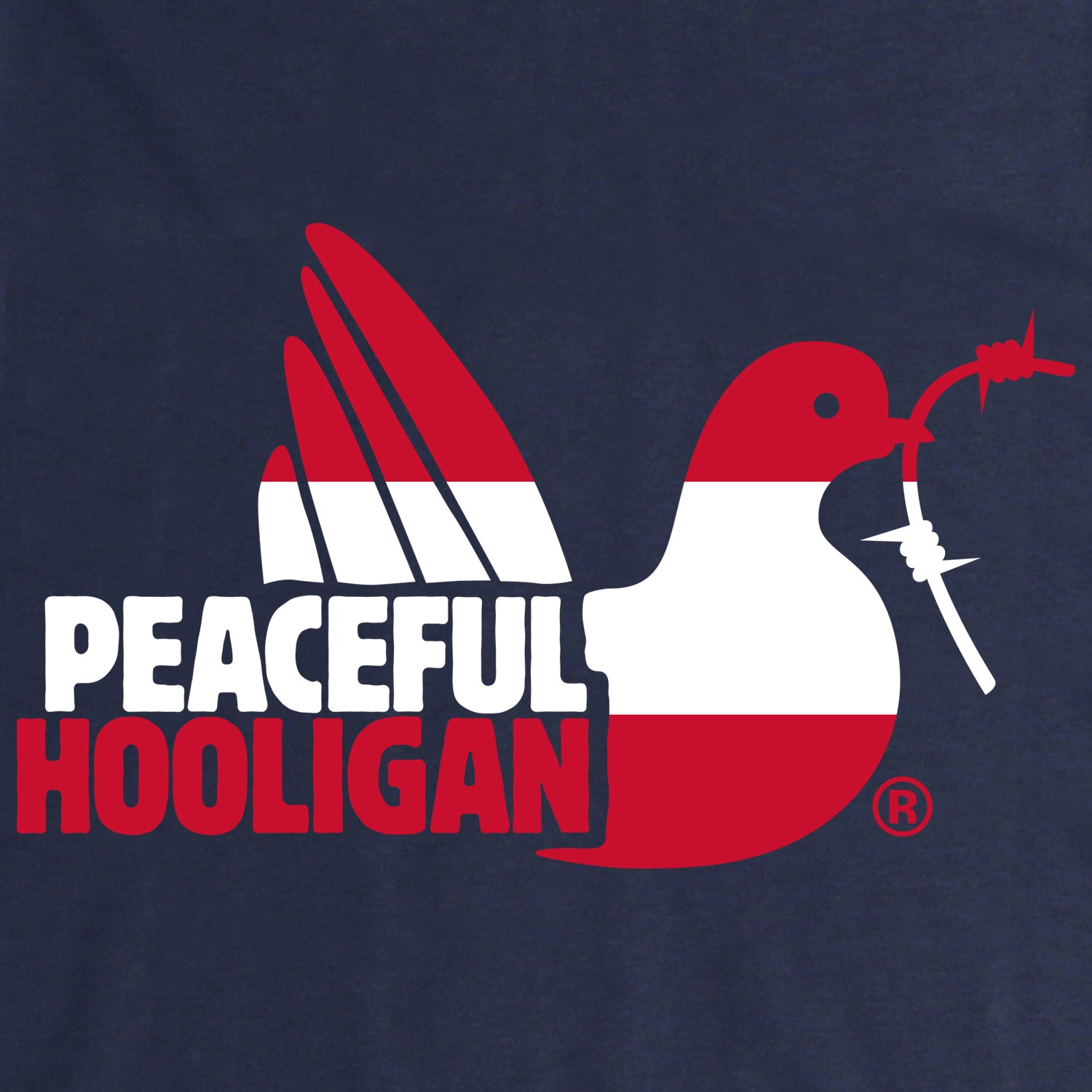 Austria Dove T-Shirt Navy - Peaceful Hooligan
