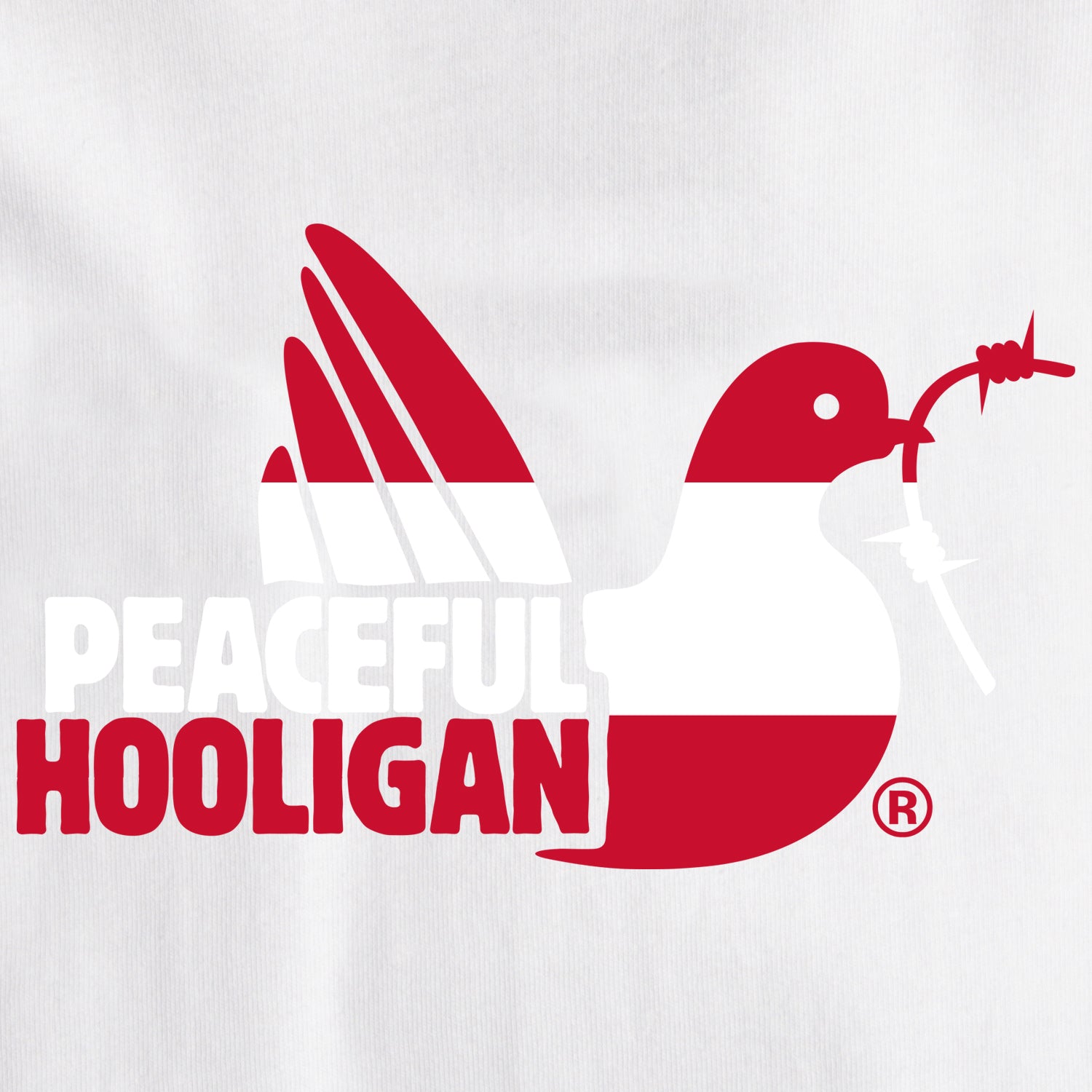 Austria Dove T-Shirt White - Peaceful Hooligan