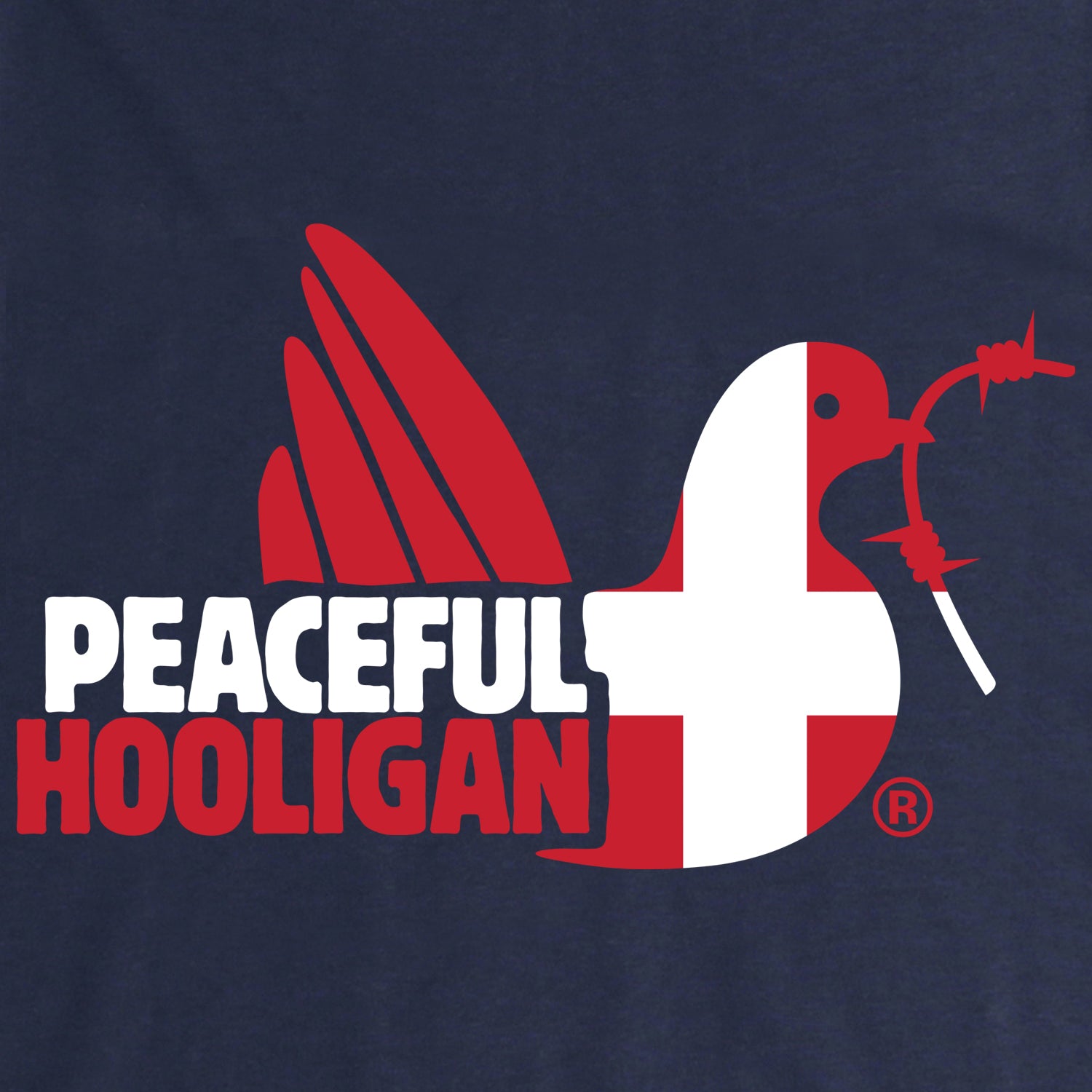 Denmark Dove T-Shirt Navy - Peaceful Hooligan