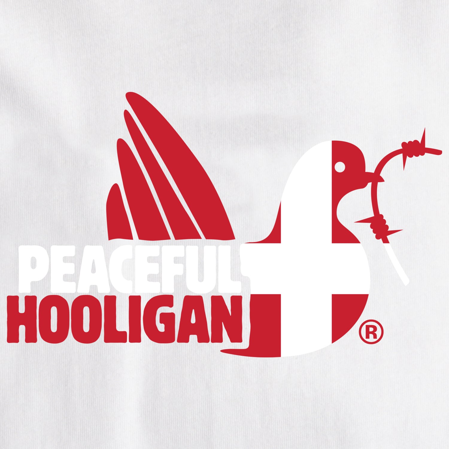 Denmark Dove T-Shirt White - Peaceful Hooligan
