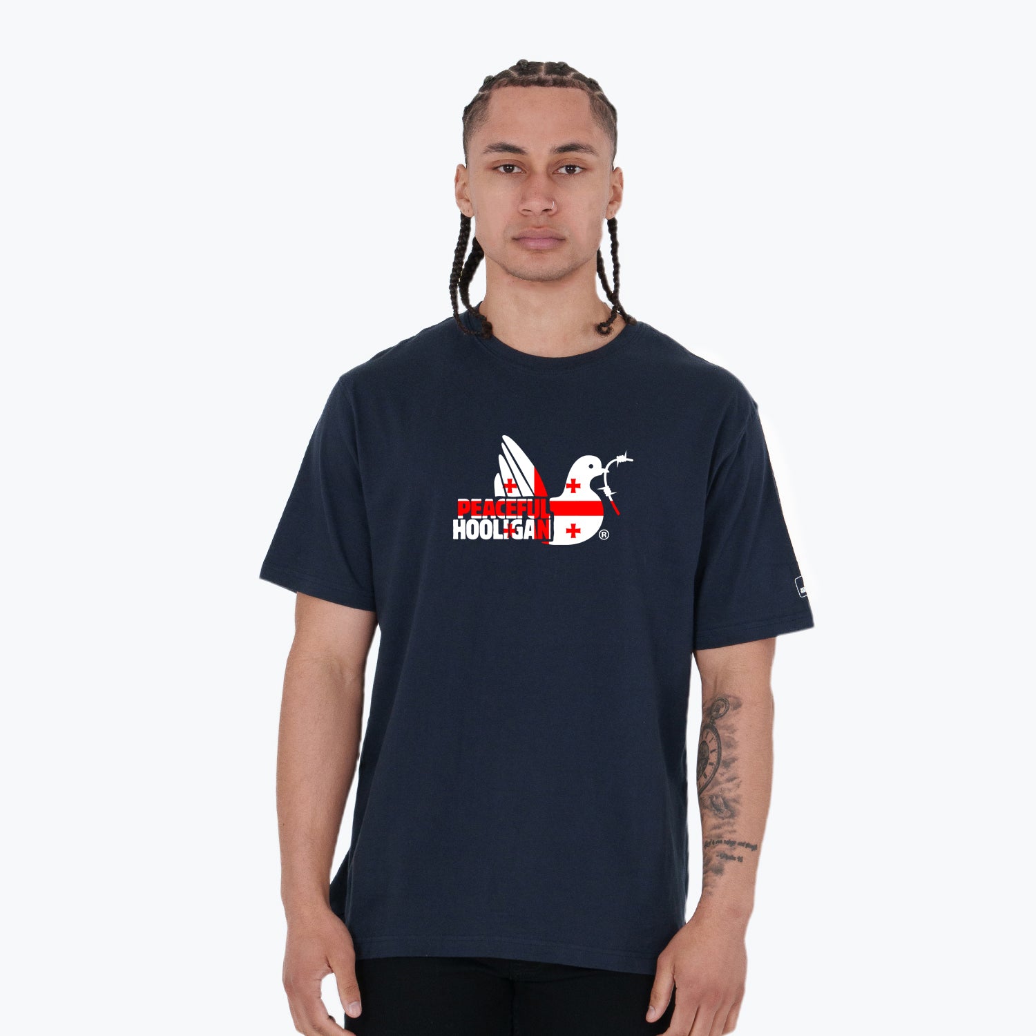 Georgia Dove T-Shirt Navy - Peaceful Hooligan