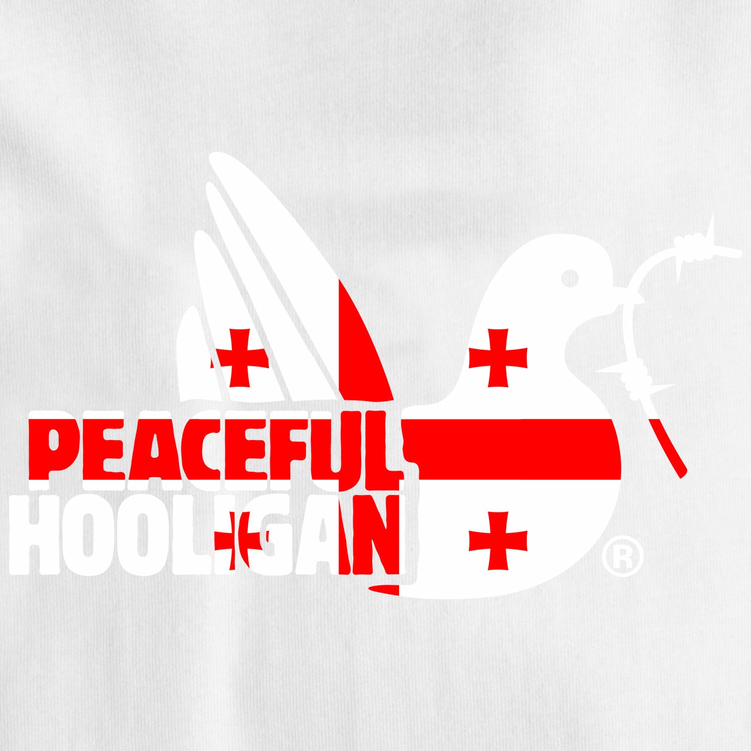 Georgia Dove T-Shirt White - Peaceful Hooligan